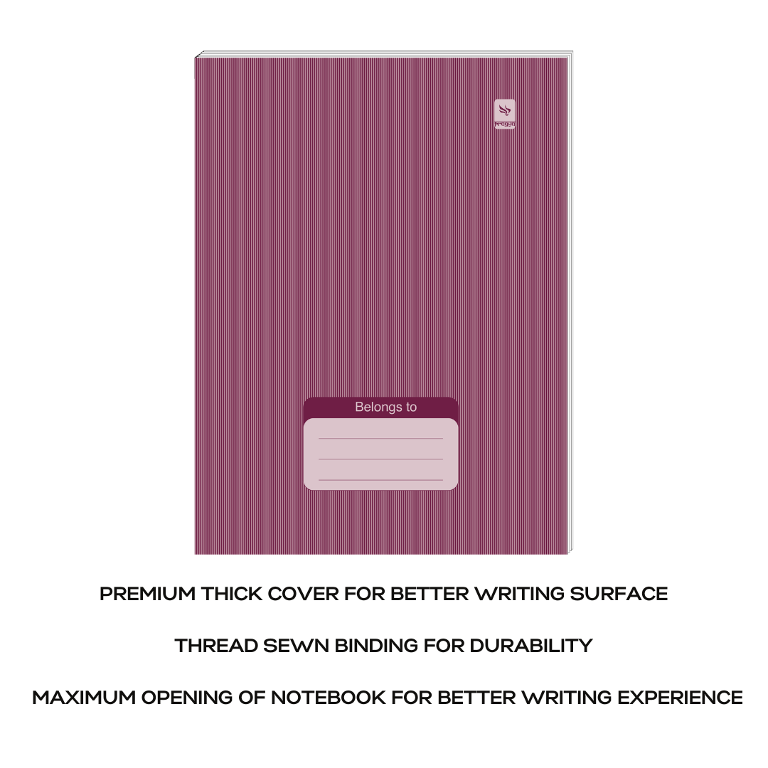 Pragya Luxe Series Notebook – 24cm x 18cm, 172 Pages, Thread Sewn Binding, Hard Cover – Notebook for School & Office Use | Pack of 4