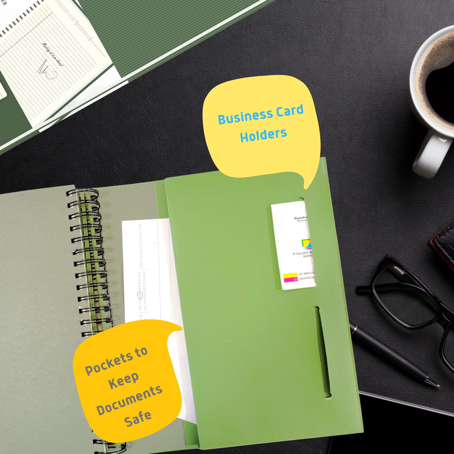 Pragya Elite Collection | Journal Notebook | A4 Size (21x29.7 cm) | 240 Single Ruled Pages | 90 GSM Paper | Hard Cover with Wire Binding | Executive Notebook for Office & Personal Use