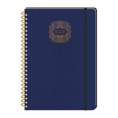 Pragya B5 Notebook (160 Pages, Ruled) Leatherette Cover - Golden Wire Bound Notebook |  Pack of 2