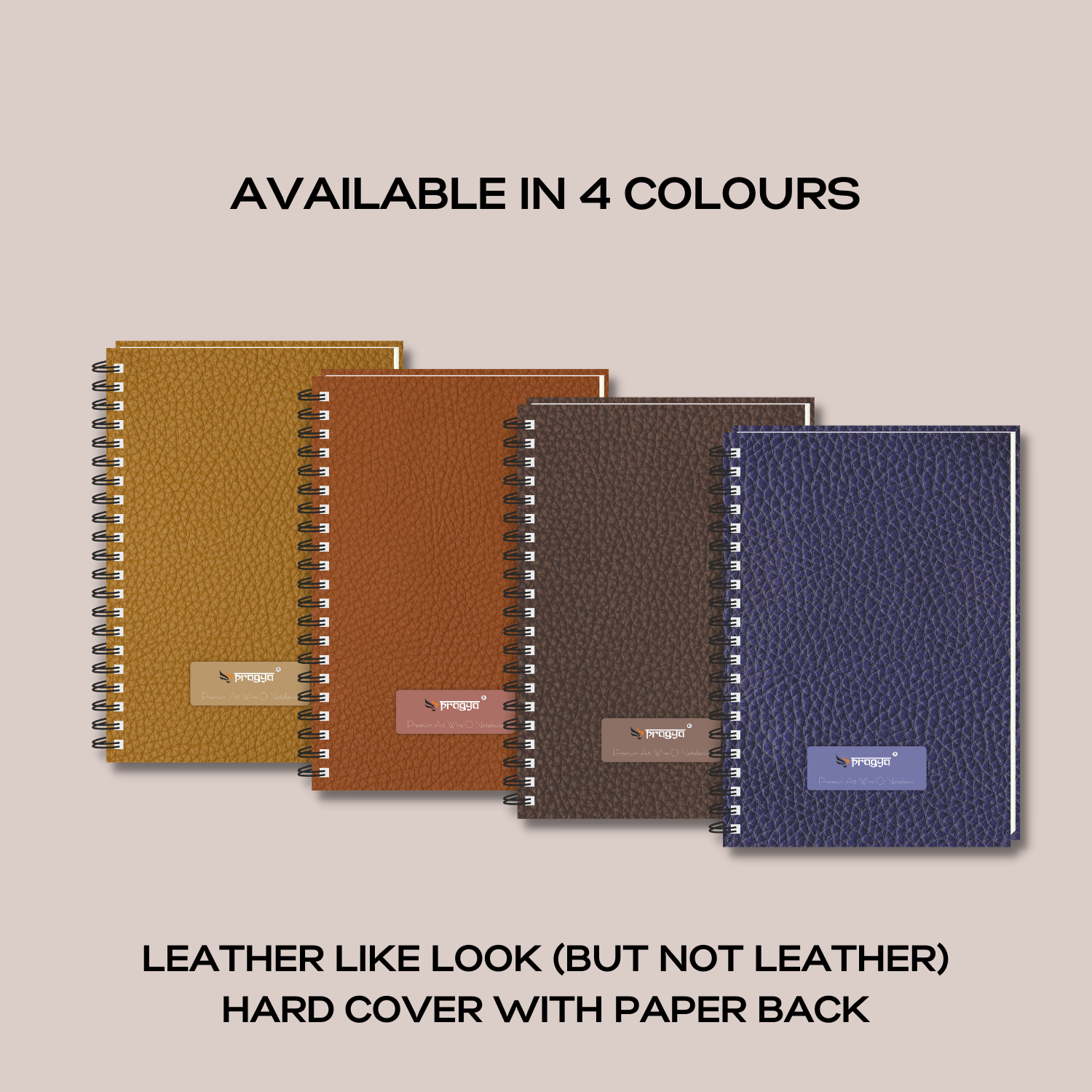 Pragya Premium A5 (14.8x21 cm) Notebook | 200 Pages | Single Ruled | Wire-Bound with Durable Hard Cover | For Office, School, Personal Use