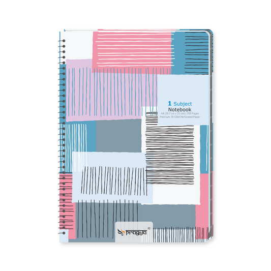 Pragya A4 Notebook (200 Pages, Ruled) Spiral Hard Cover |  Pack of 2