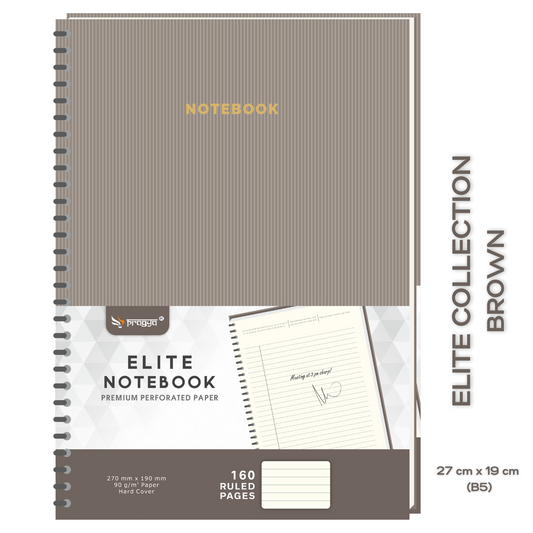 brown notebook