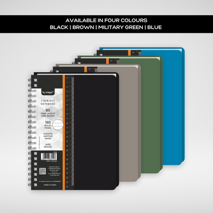 160 pages notebook
