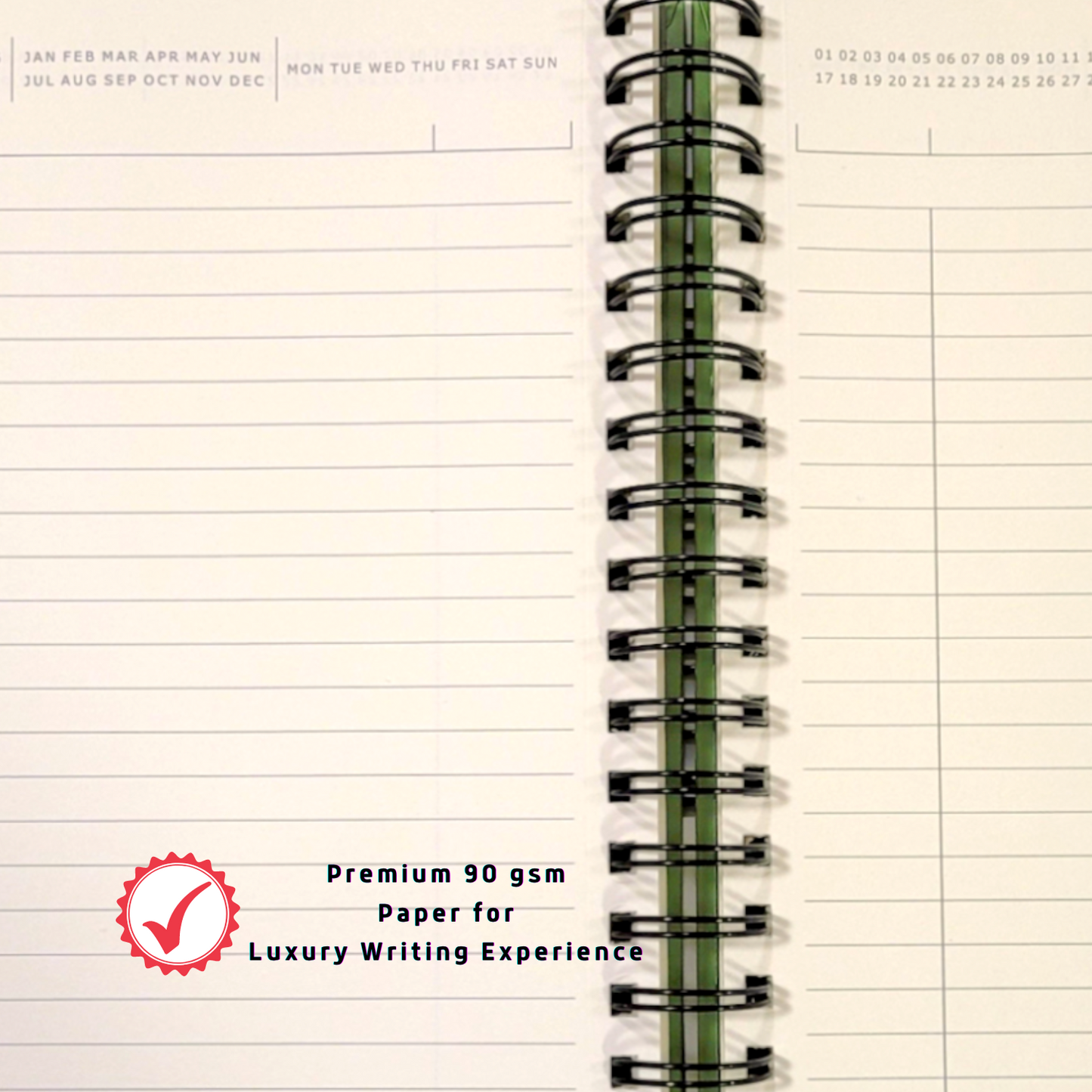 Pragya Green Journal B5+ Notebook (240 Pages, Ruled, 19cm x 27cm) Wire Bound