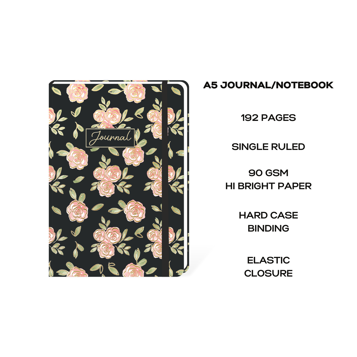 floral notebook a5
