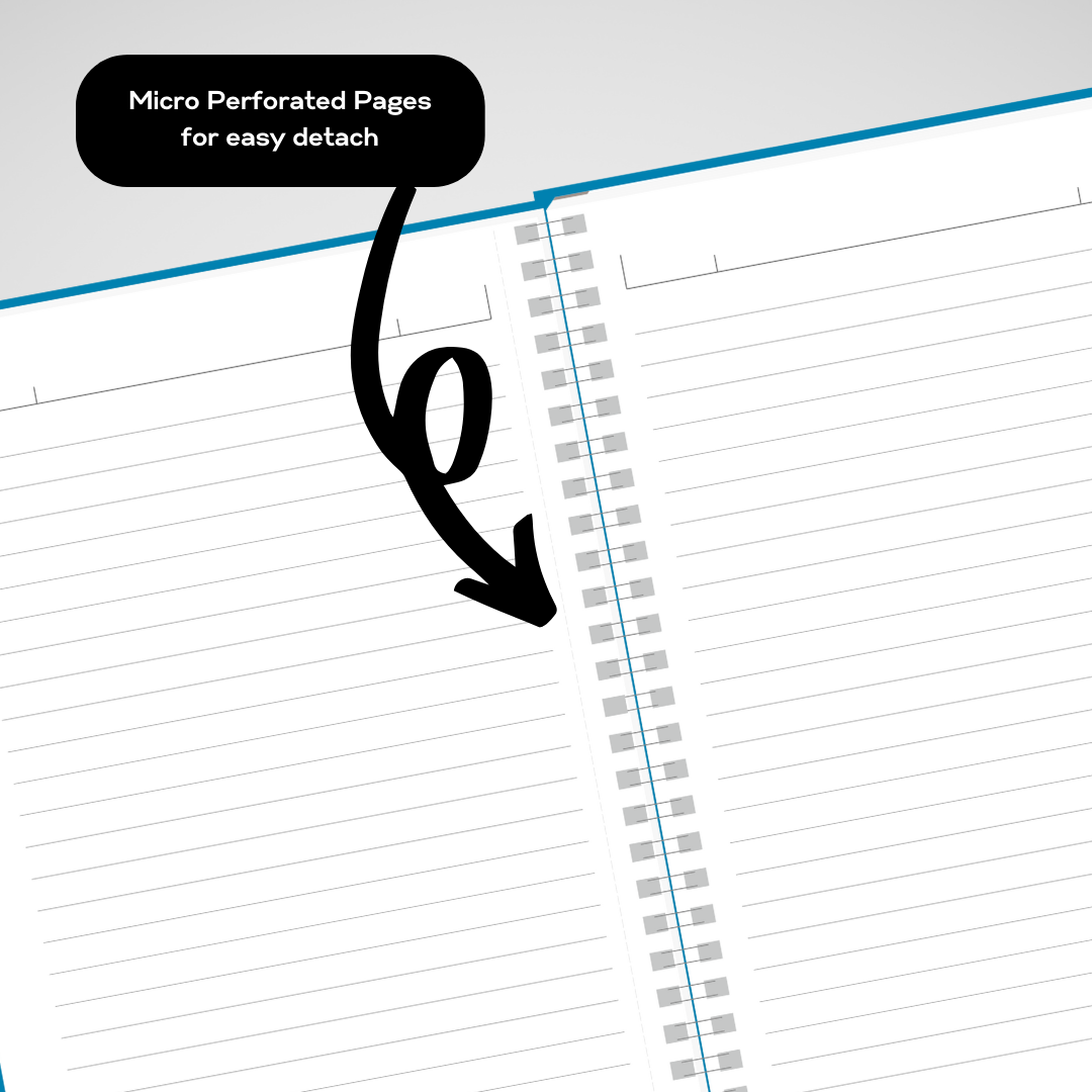 1 subject notebook with pocket