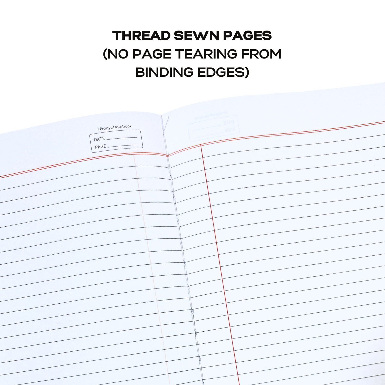 Pragya Elite Collection A4 (29.7x21 cm) Register Notebook – Luxe Series, 140 Ruled Pages, Thread Sewn Binding, Hard Cover – Premium Notebook for Office, School & Personal Use | Pack of 3