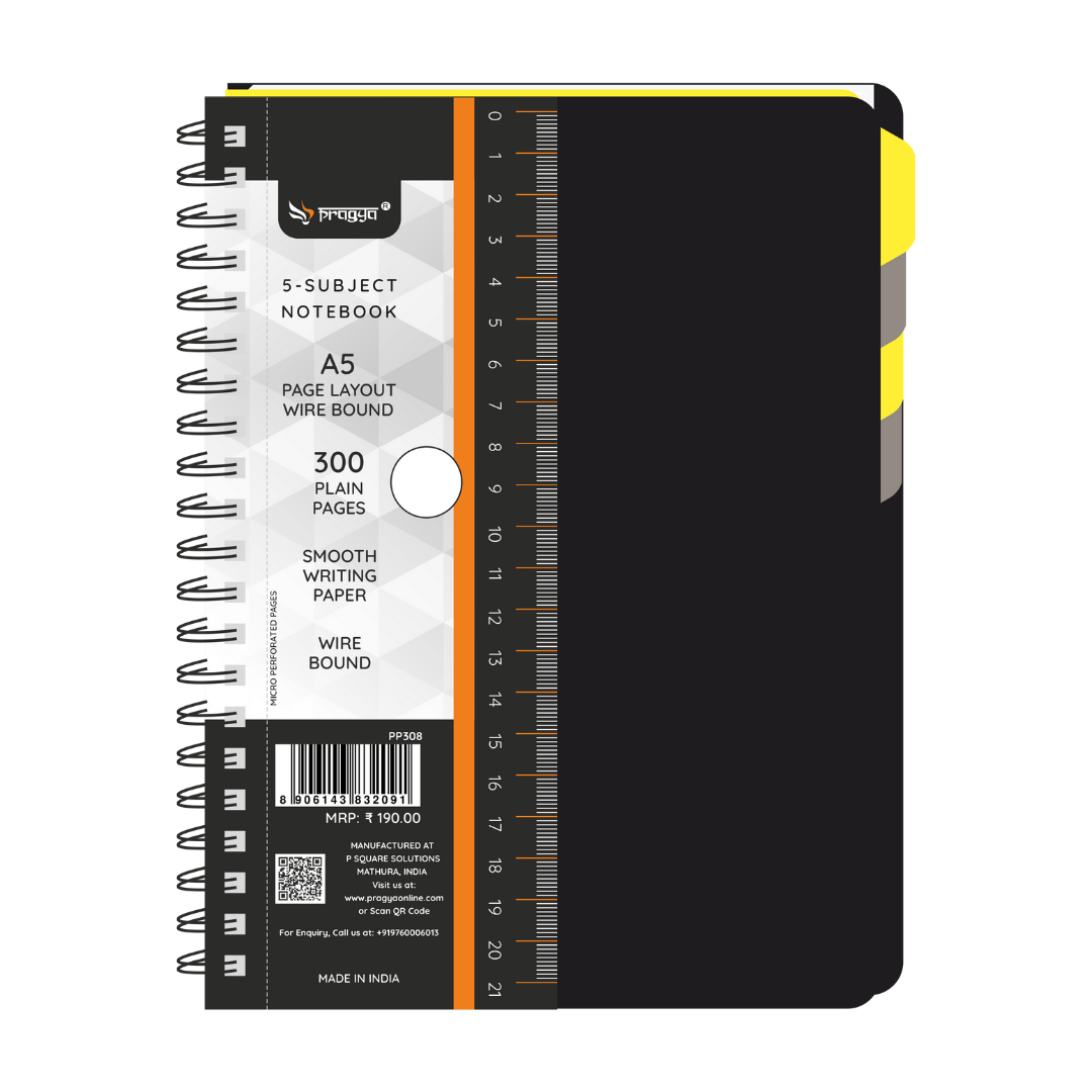 Wire O Notebook | Premium Metallic Professional Cover | 160 Pages