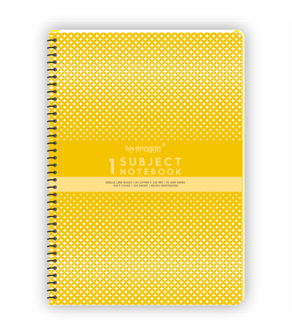 Pragya 1-Subject A4 Notebook (160 Pages, Ruled) Wire-Bound | Pack of 2