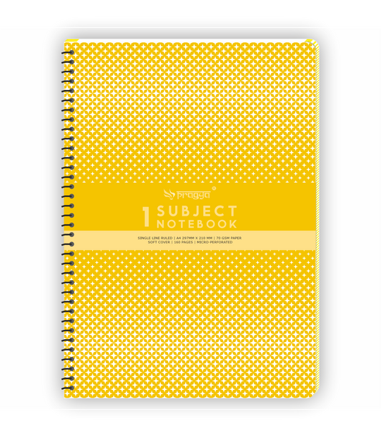 Pragya 1-Subject A4 Notebook (160 Pages, Ruled) Wire-Bound | Pack of 2