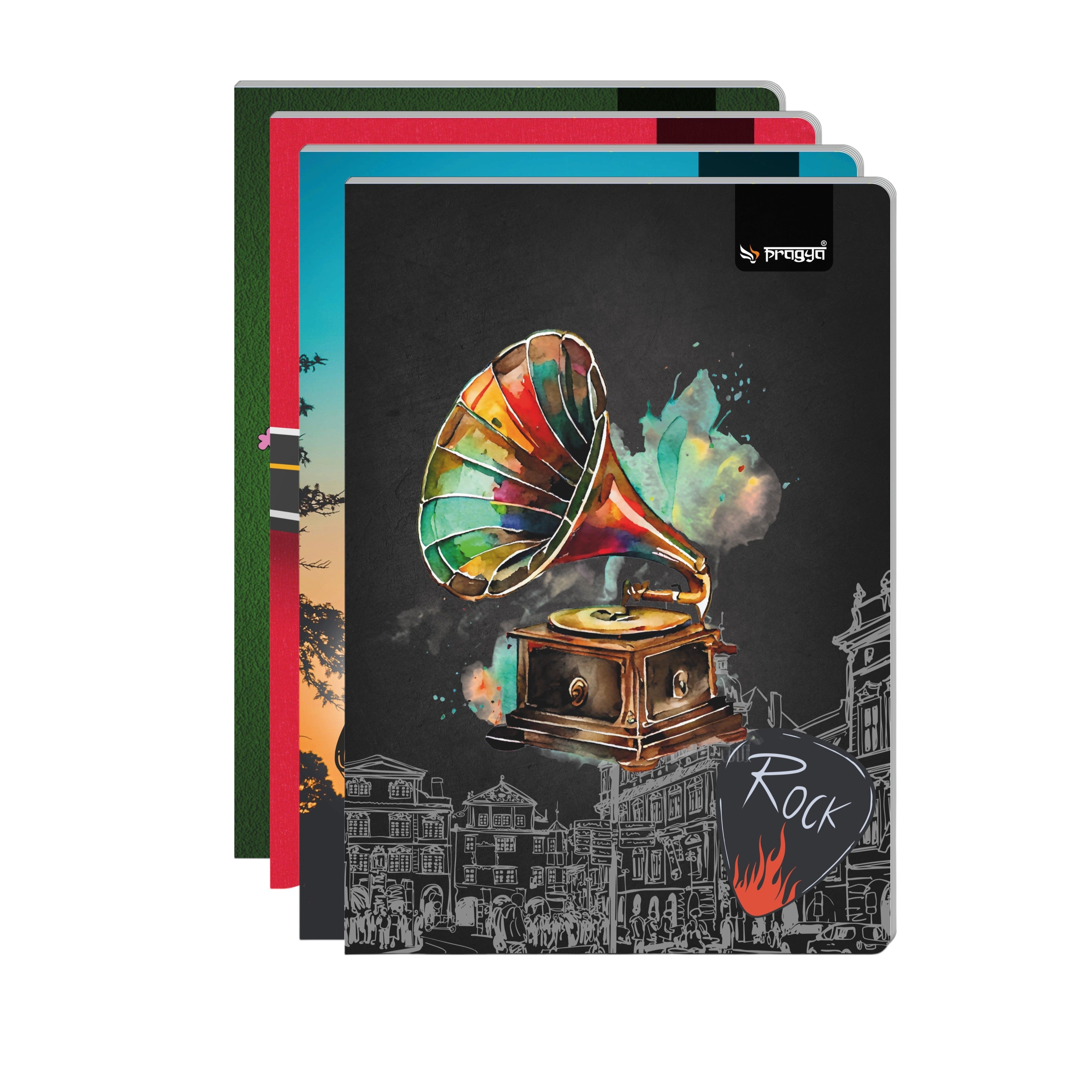 Pragya A4 Register Notebook Soft Cover | 392 Pages | Single Line Ruled | Student Office Professional Writing Book