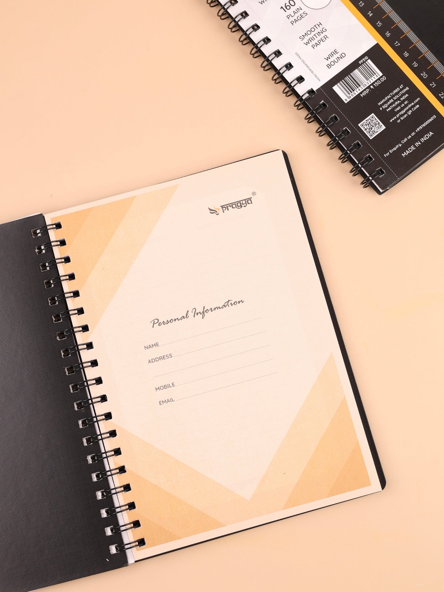 Multi-Subject Wire O Notebook | A5 & B5 | Textured Cover