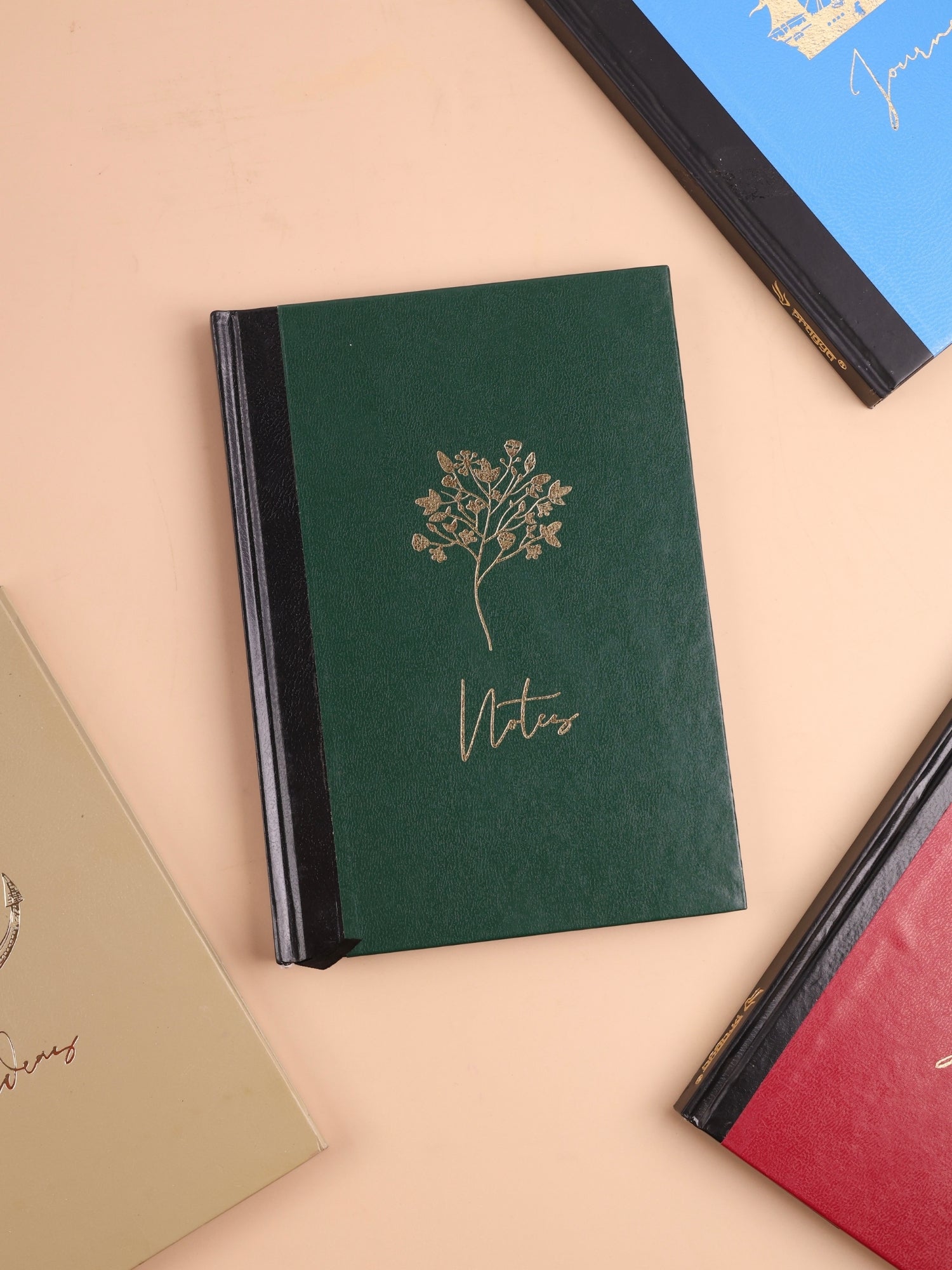 Textured Finish Notebook | Hard Cover | PVC Finish | 192 Pages | A5 & B5 | Pack of 2