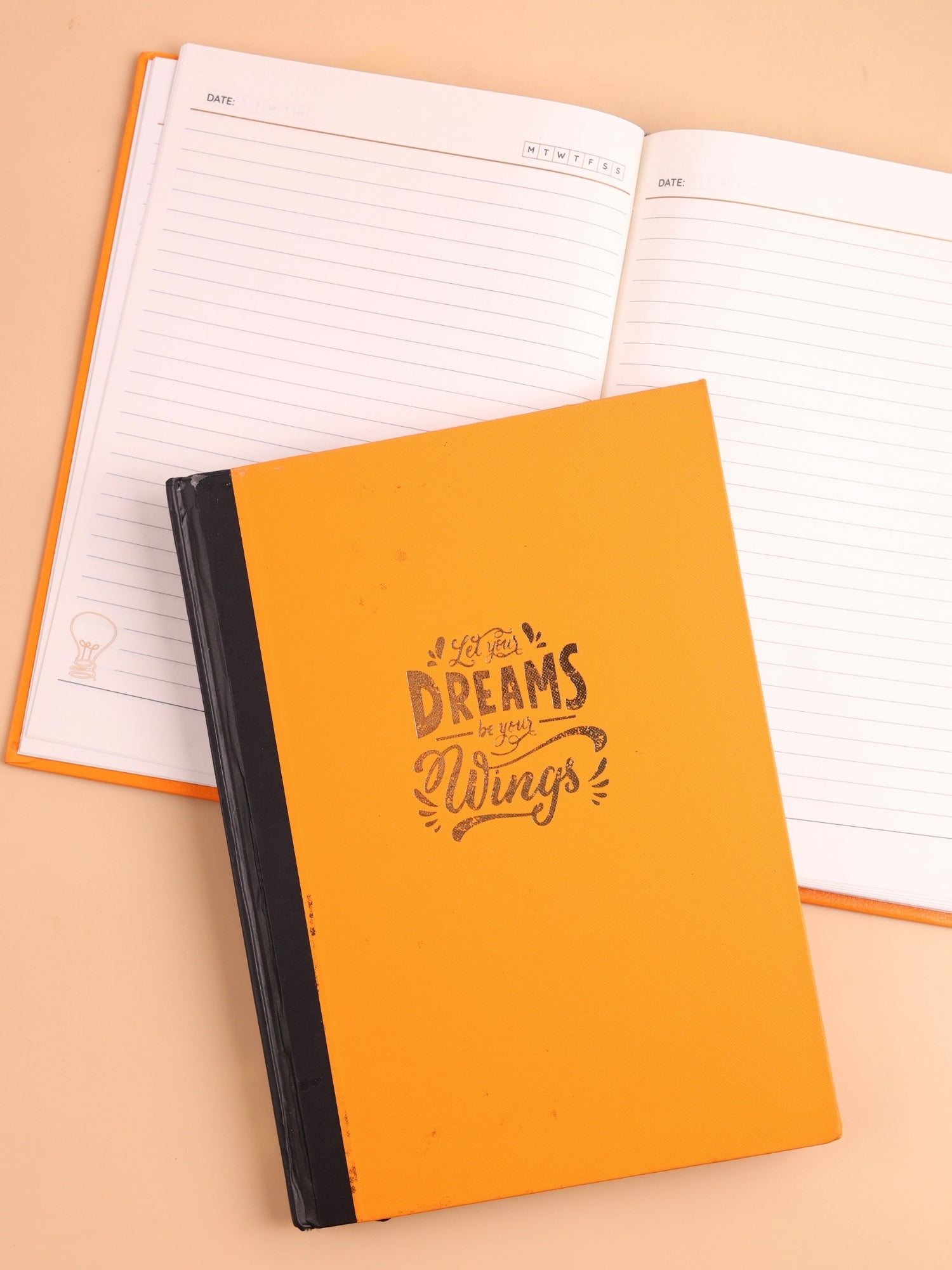Textured Finish Notebook | Hard Cover | PVC Finish | 192 Pages | A5 & B5 | Pack of 2