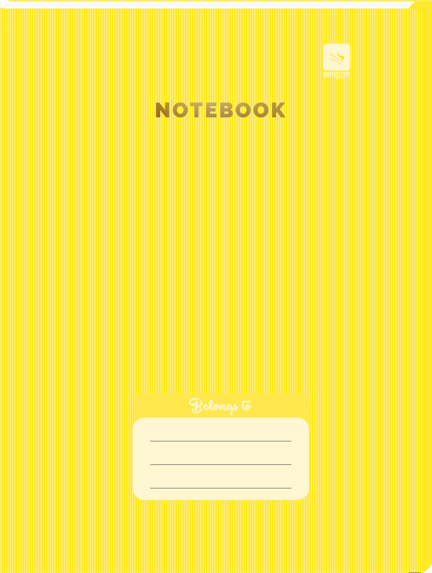Pragya Color Coded Notebook (18cm x 24cm, 180 Pages, Ruled/Plain) Thread Sewn  |  Pack of 4