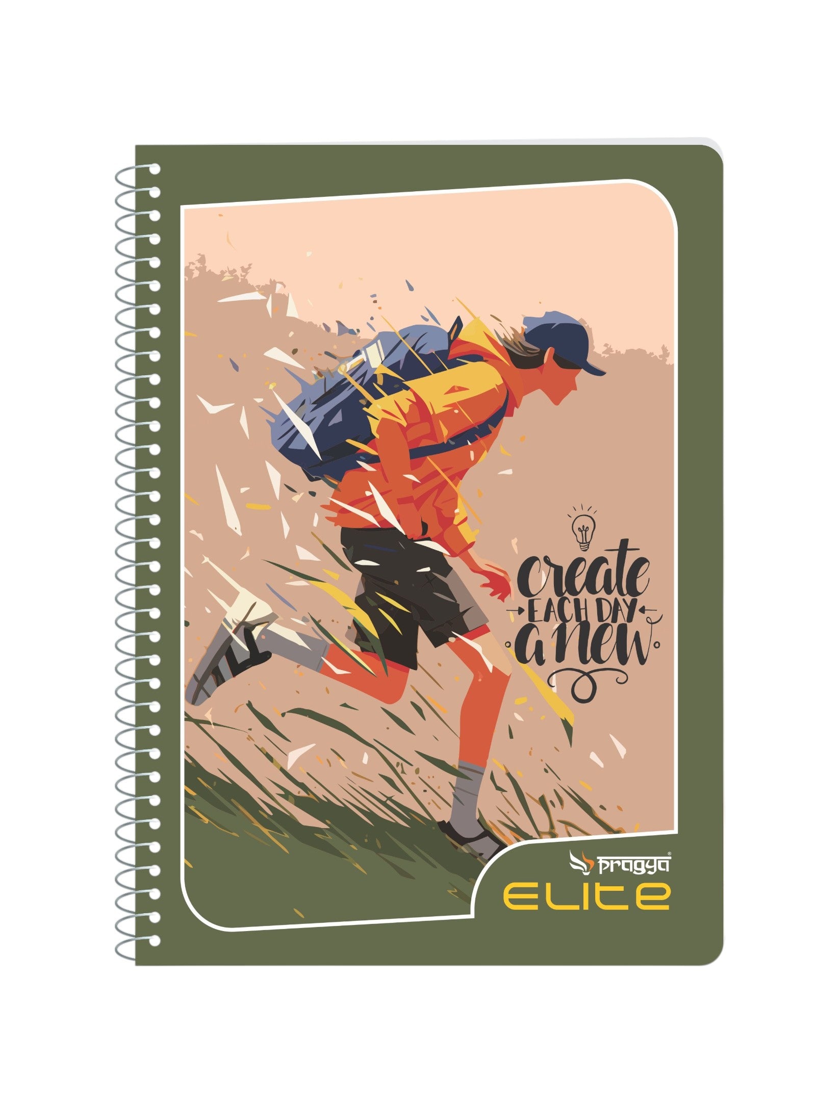 Pragya Multi Subject Spiral Notebook – A4 Size (21x29.7 cm), 400 Pages, Soft Cover, Metal Wire Bound