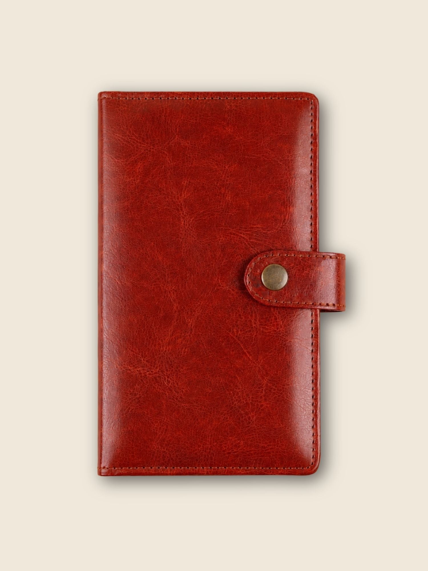 Tan Travel Wallet Organizer with  Passport Holder & Travel Notebook