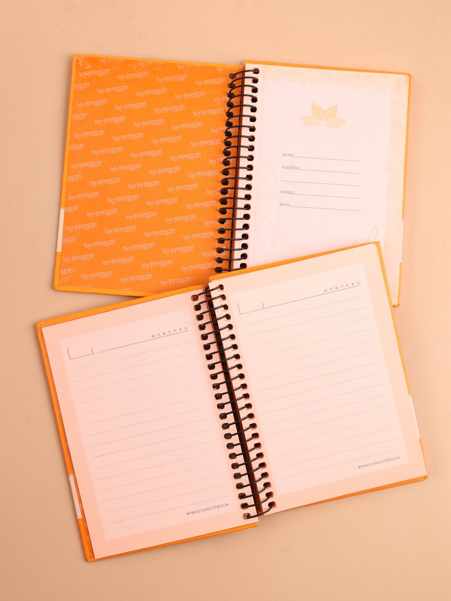 Micro Neon A6 Notebook | Spiral Hard Cover | 140 Shaded Pages