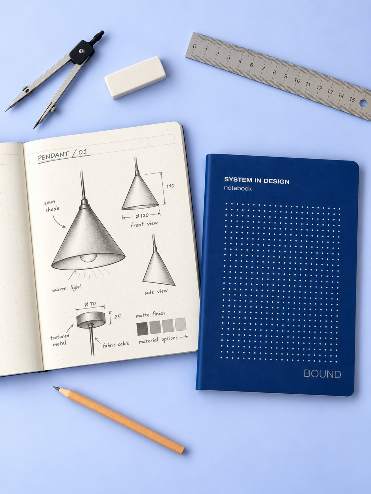 Gridline Notebook | 5 mm Grid Pages