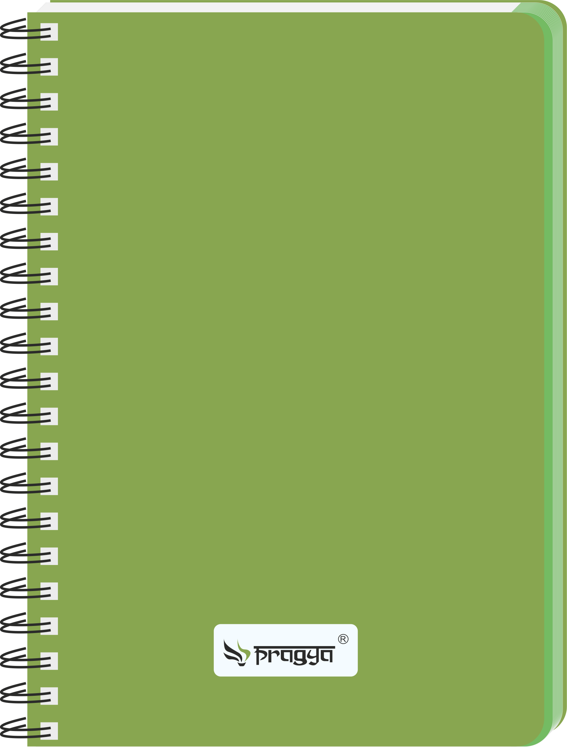 Pragya A5 Notebook (160 Pages, Ruled/Plain) Elite Wire Bound  |  Pack of 4