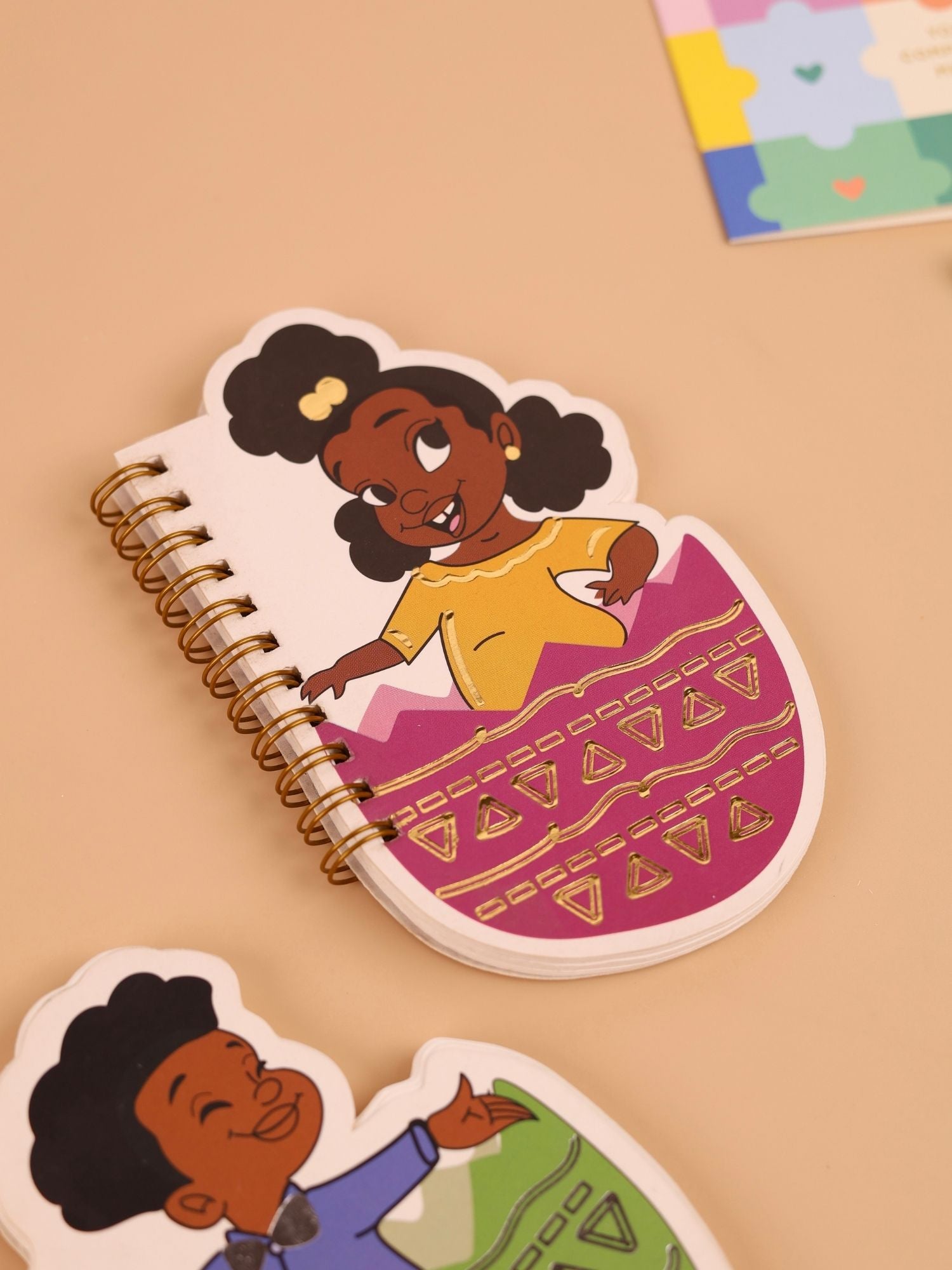 Cute Character Cutout Notebook | Spiral Bound | Ruled Pages