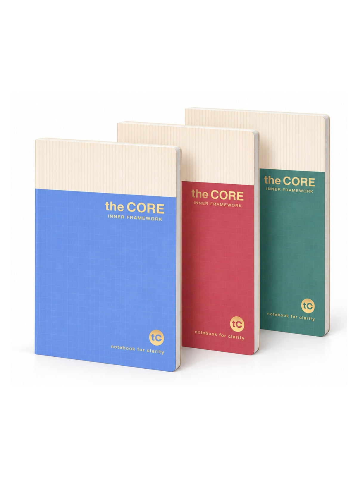 Core Series A4 Notebook | 160 Pages | Ruled | Thread Sewn | Gold Foil Cover