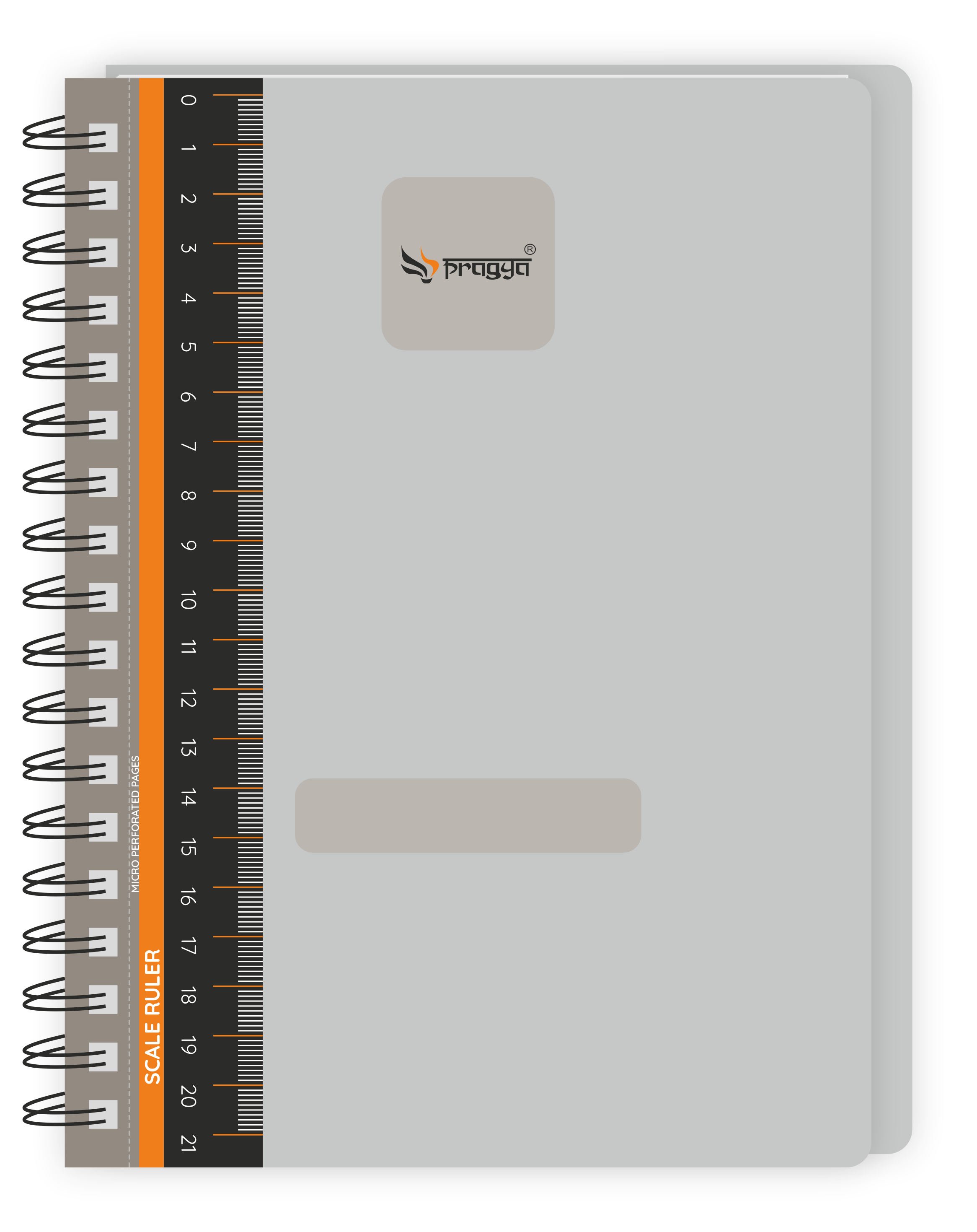 Pragya Elite Collection | Wire-O Subject Notebook A5 (14.5 x 21 CM) | 160 Pages | Strong Plastic Covers | Premium Writing Paper for Office & Professional Use  |  Pack of 2