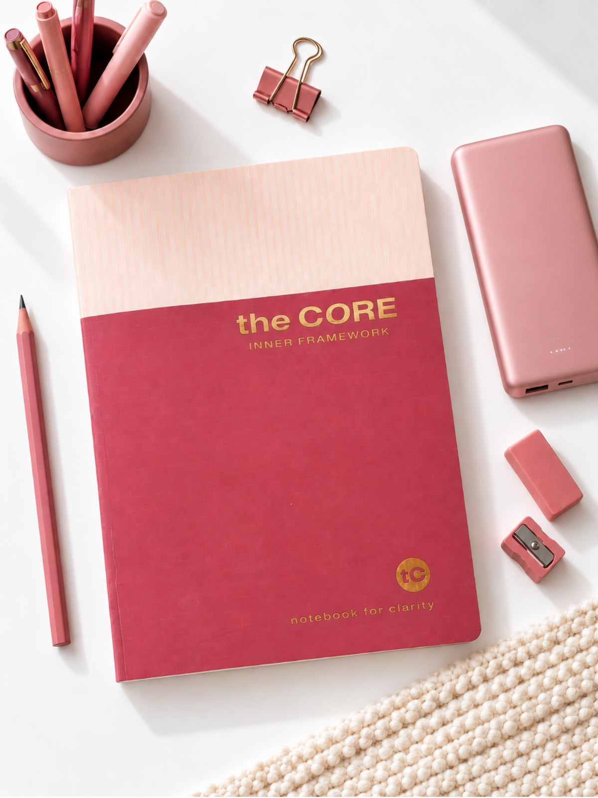 Core Series A4 Notebook | 160 Pages | Ruled | Thread Sewn | Gold Foil Cover