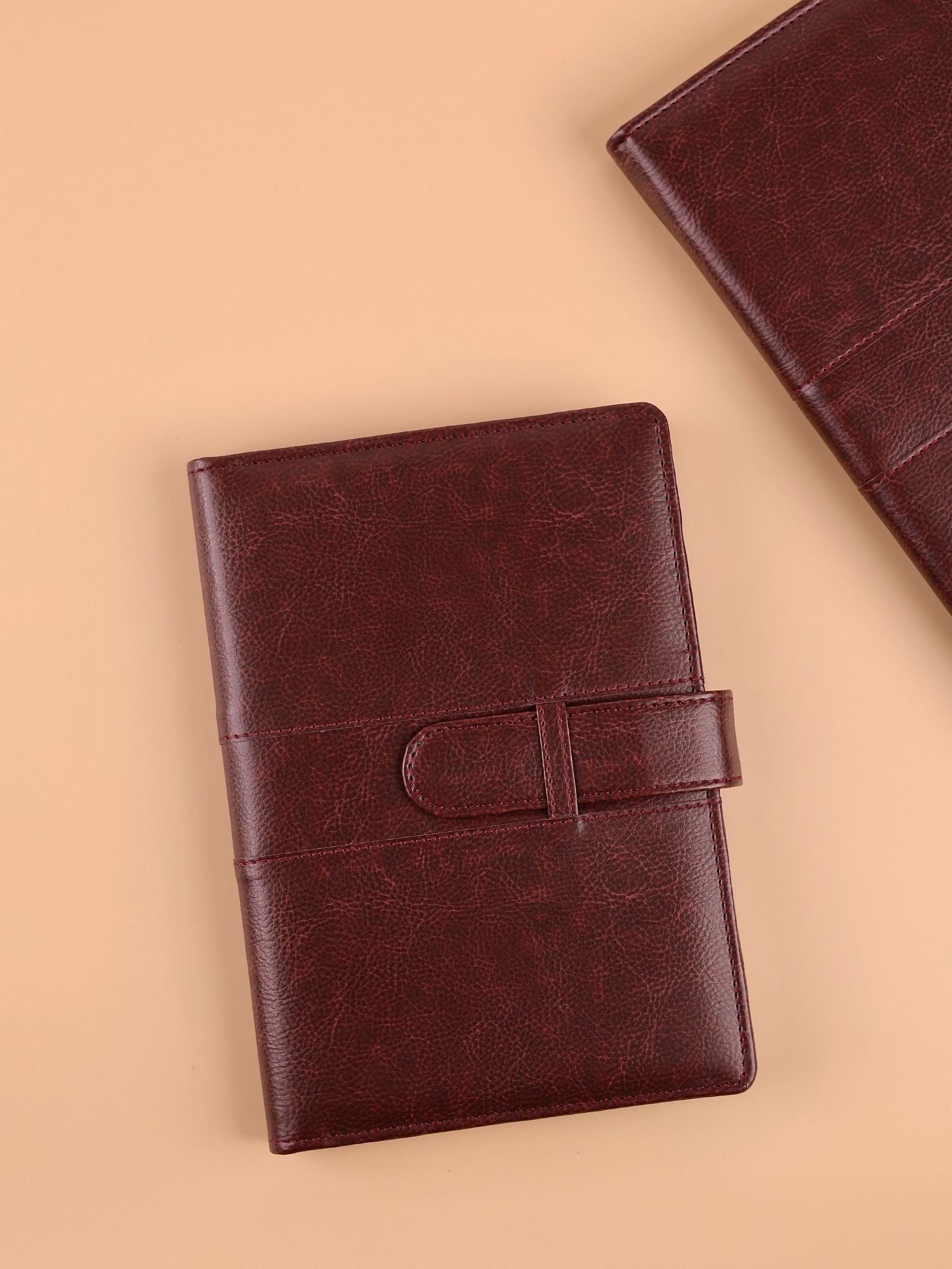 Tan Strap Organiser with Refillable Notebook | A5