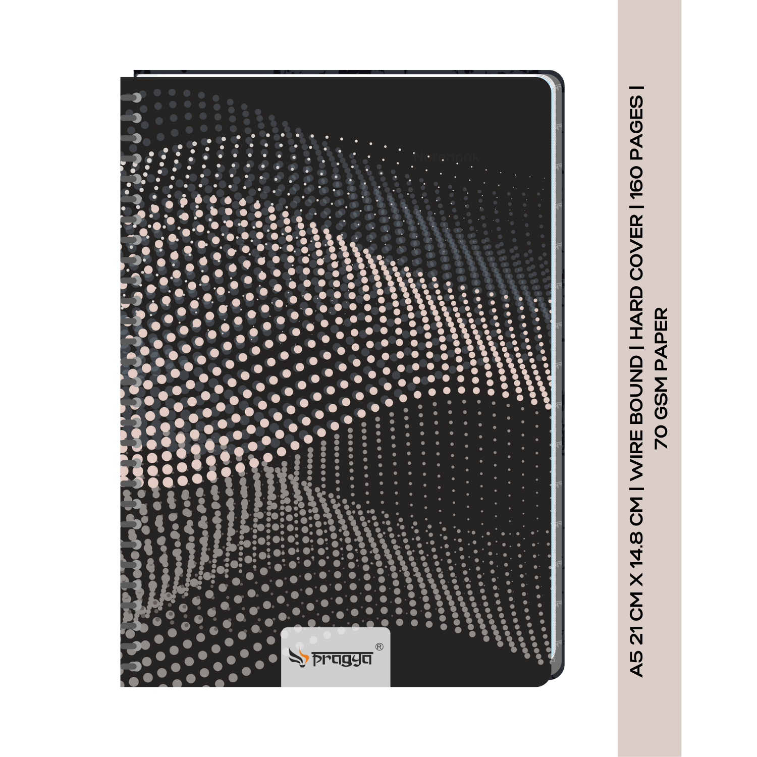 Pragya Elite Collections Wire-O Notebook – Single Ruled Pages – Premium Hard Cover Spiral-Bound Notebook for Office, School & Personal Use (Pack-4)