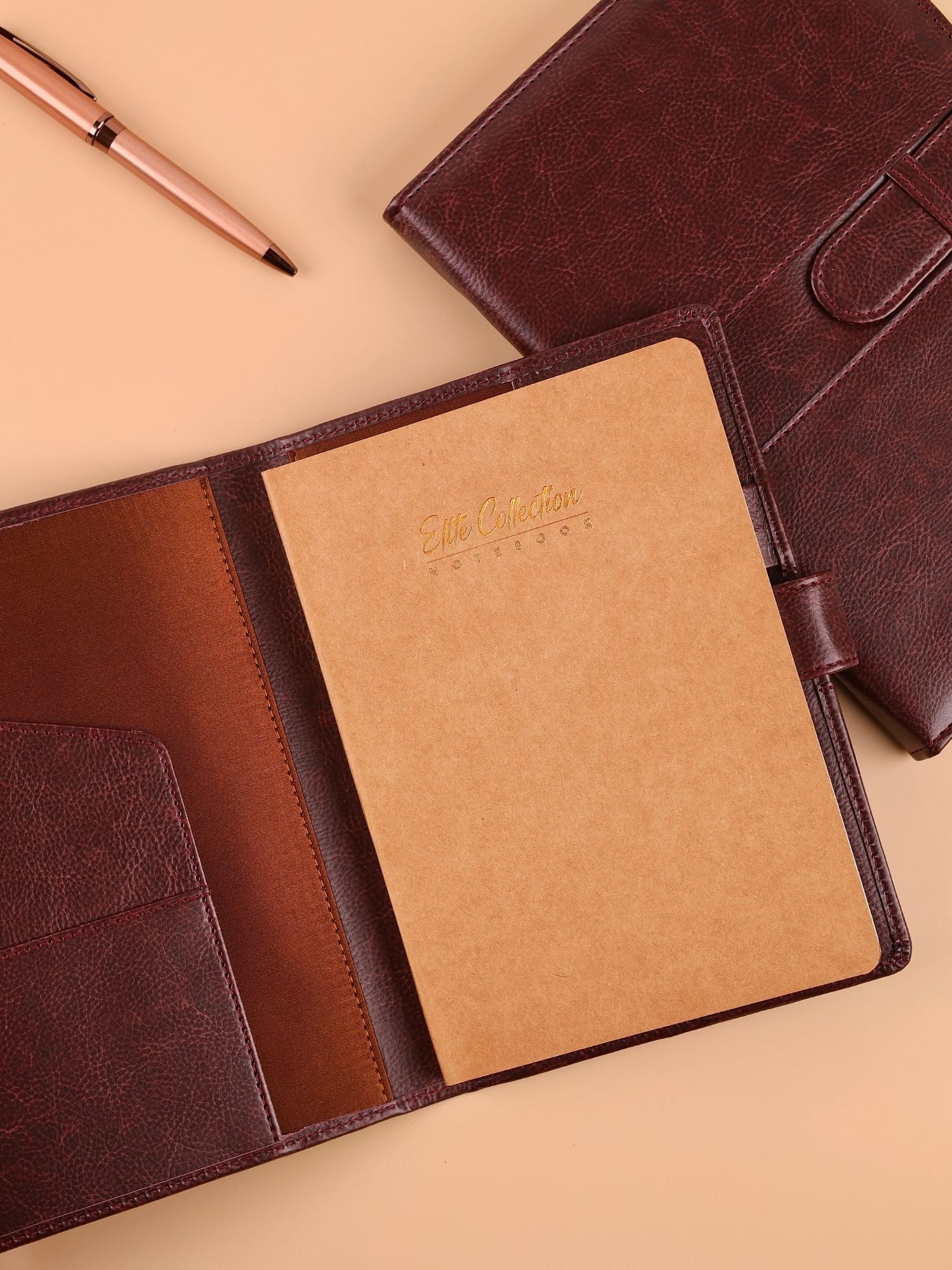 Tan Strap Organiser with Refillable Notebook | A5