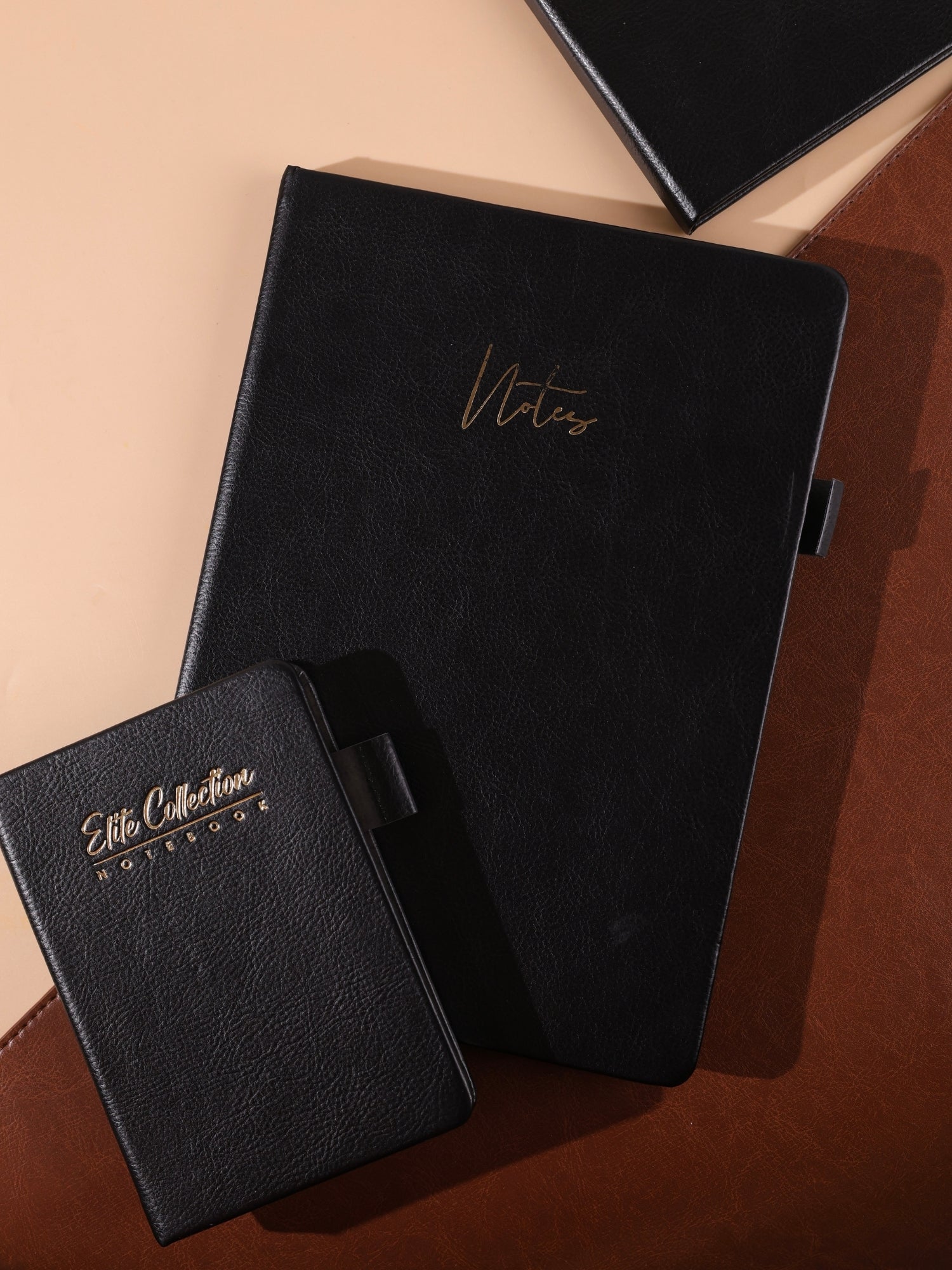Elite Collection Hard Cover Notebook – Leatherette Cover | 192 Pages | 80 GSM Paper