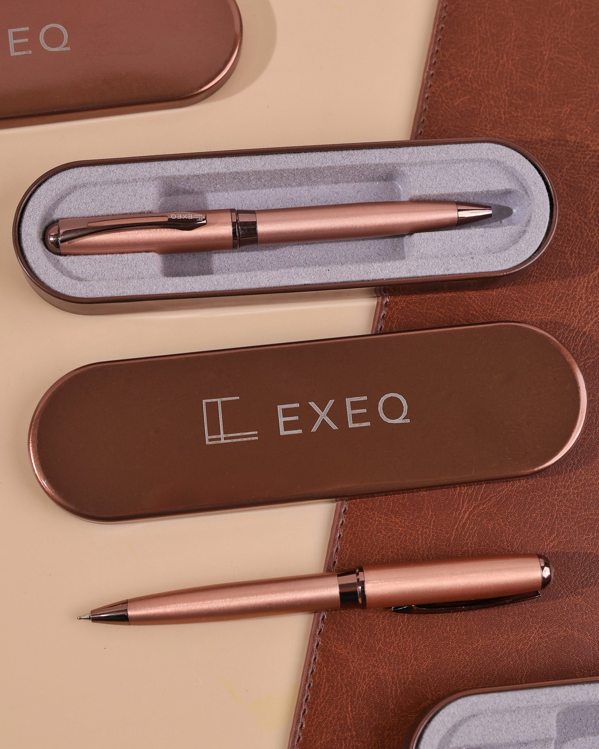 EXEQ Luxe Metal Pen with Coffee Aroma Ink