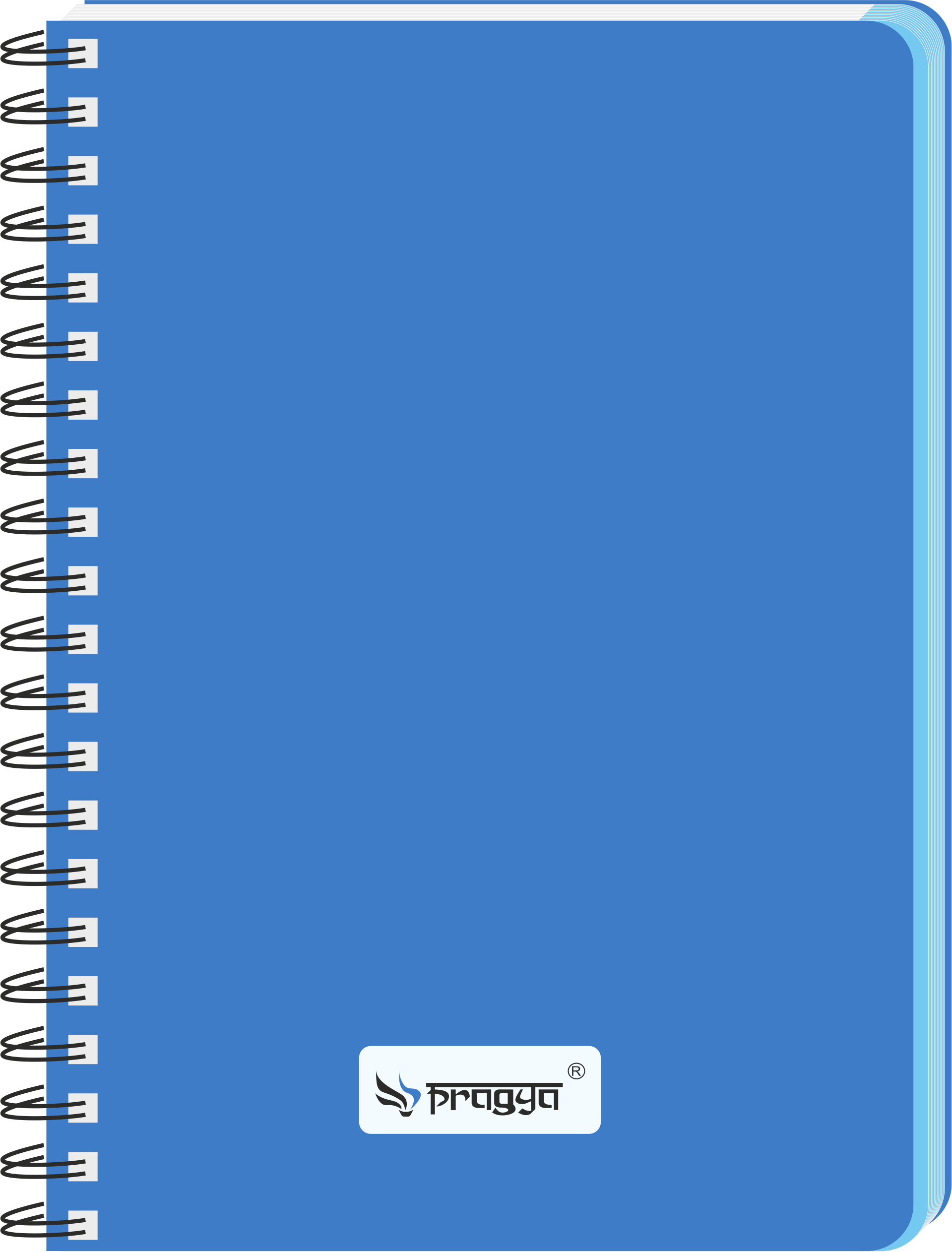 Pragya A5 Notebook (160 Pages, Ruled/Plain) Elite Wire Bound  |  Pack of 4