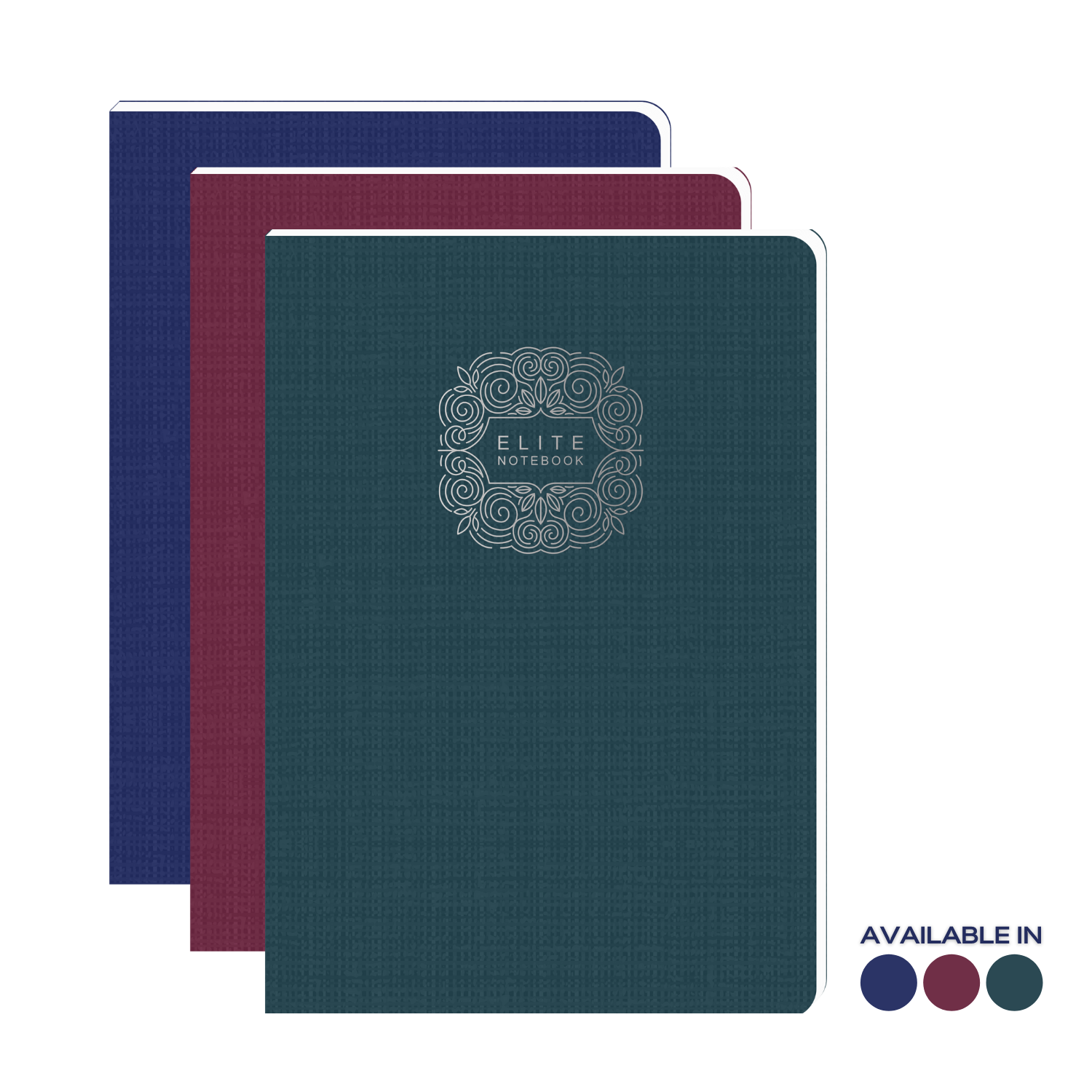 Pragya A4 Notebook (29.7 x 21 CM) – 120 Pages, Single Ruled | Thread Sewn Binding | Premium Textured Hard Case Cover | Large Notebook for Notes, Records, Office & School Use  |  Pack of 2