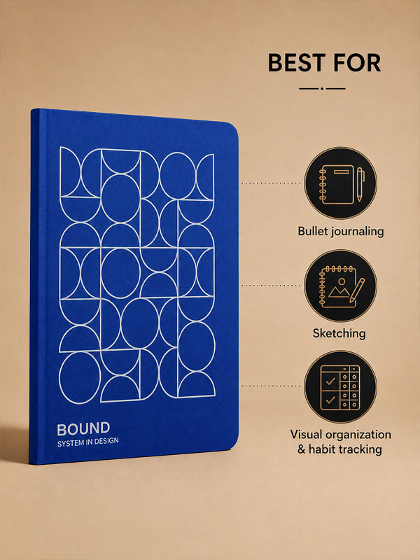 Blue Poppy Notebook | A5 | Dotted Grid | 120 Pages | 80 GSM Paper