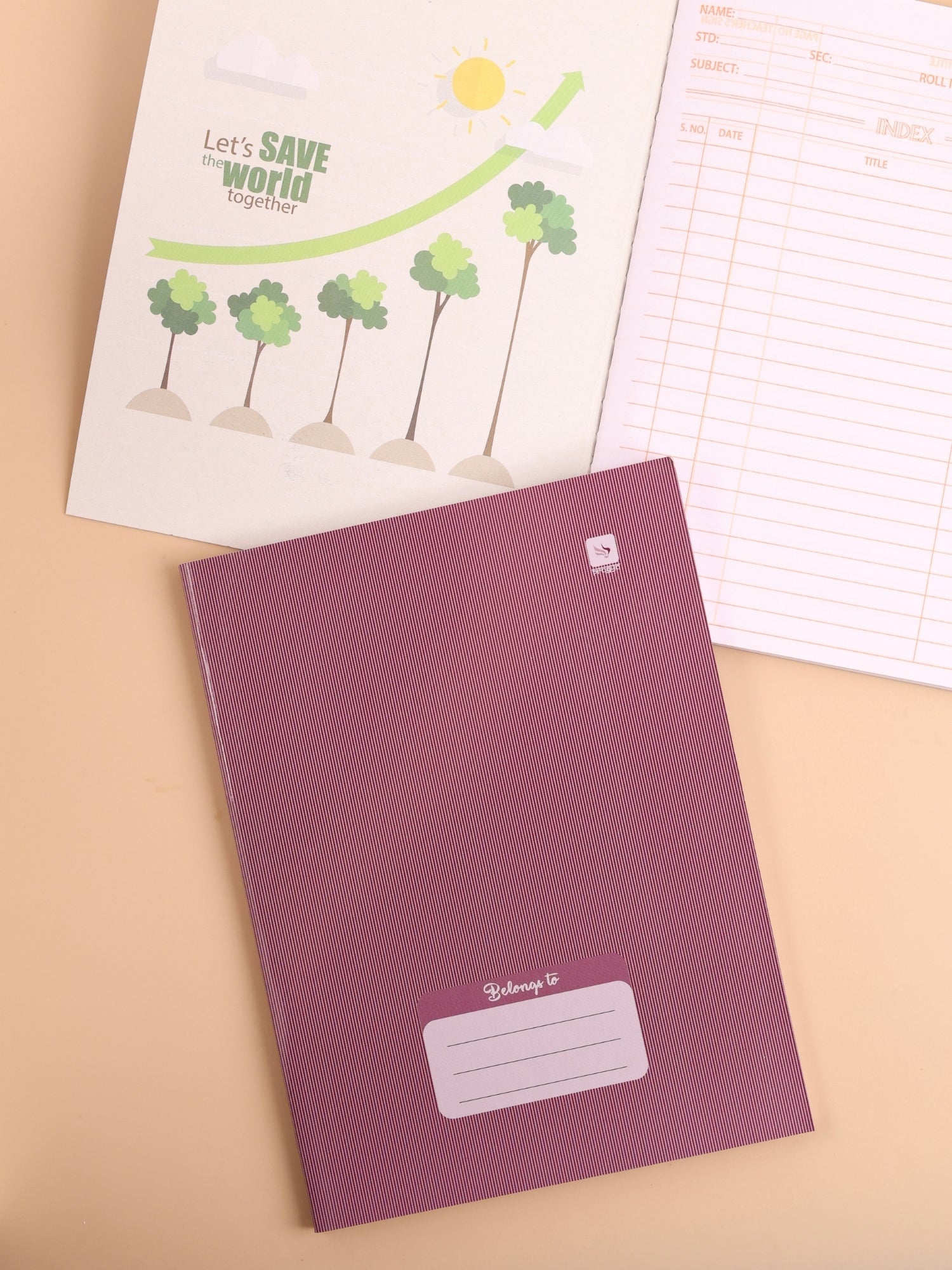 Luxe Series Notebook | Hard Cover | Thread Sewn | Pack of 4 | 172 Pages