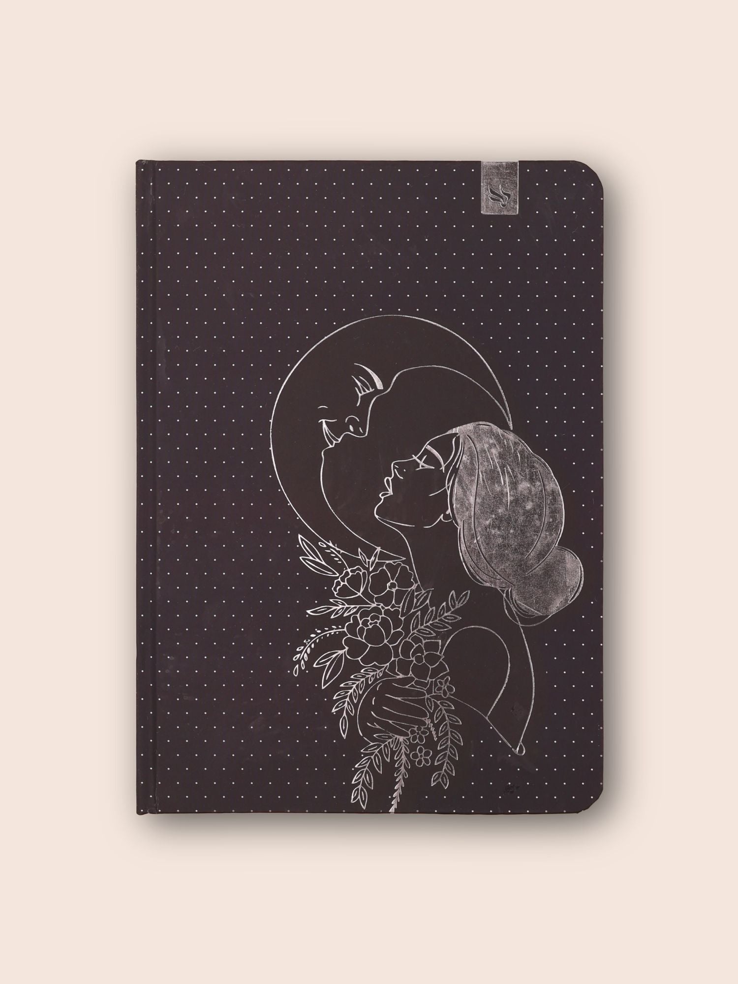 Silver Foil Art Diary Notebook – Premium Hard Cover | Ruled