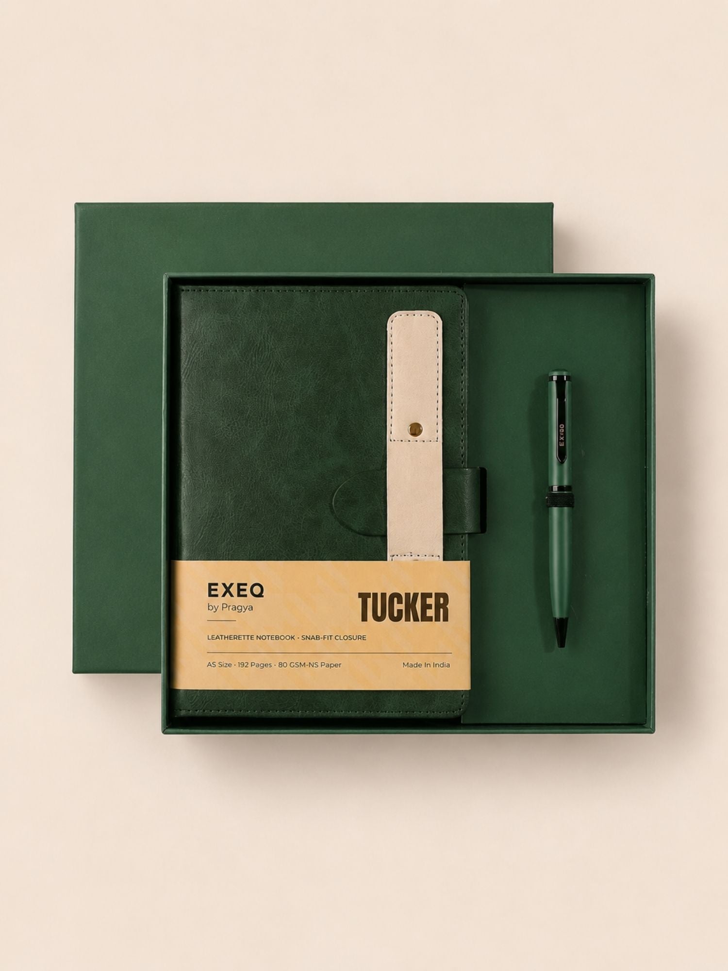 Green Tucker Notebook & Pen Combo Kit