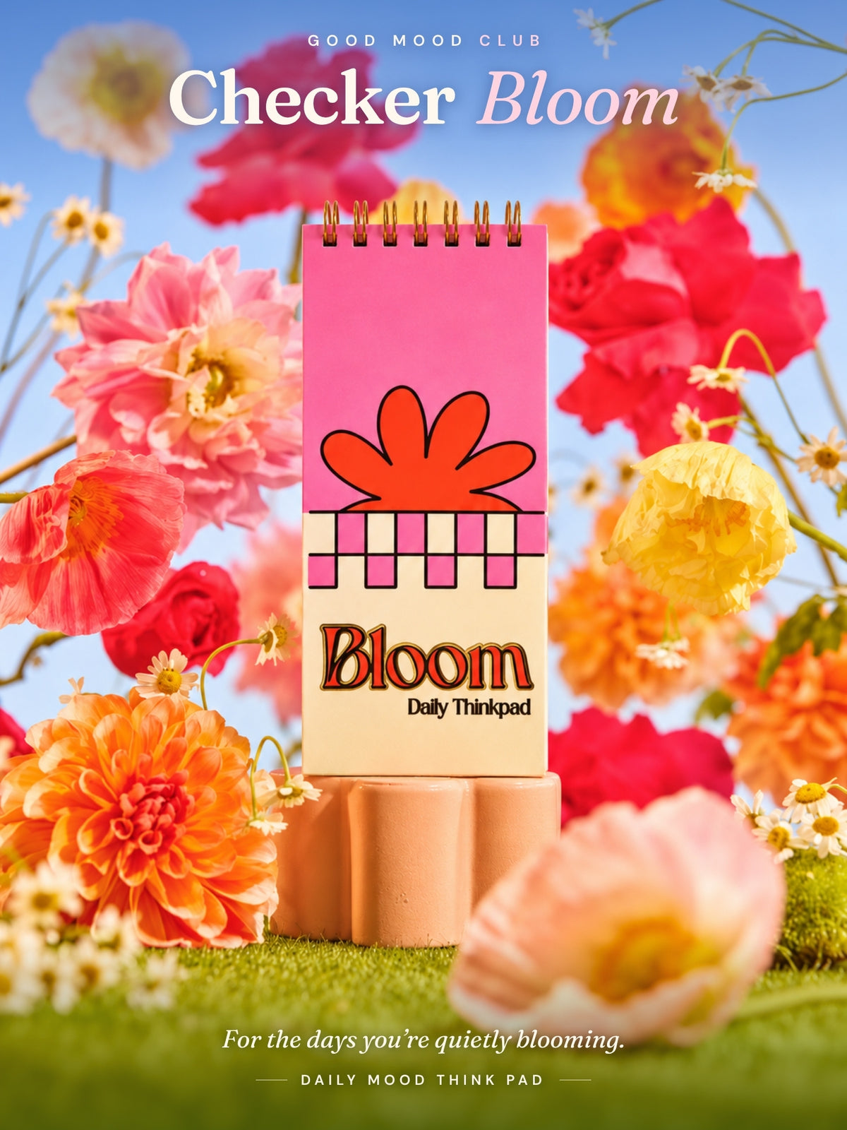 Checker Bloom Think Pad