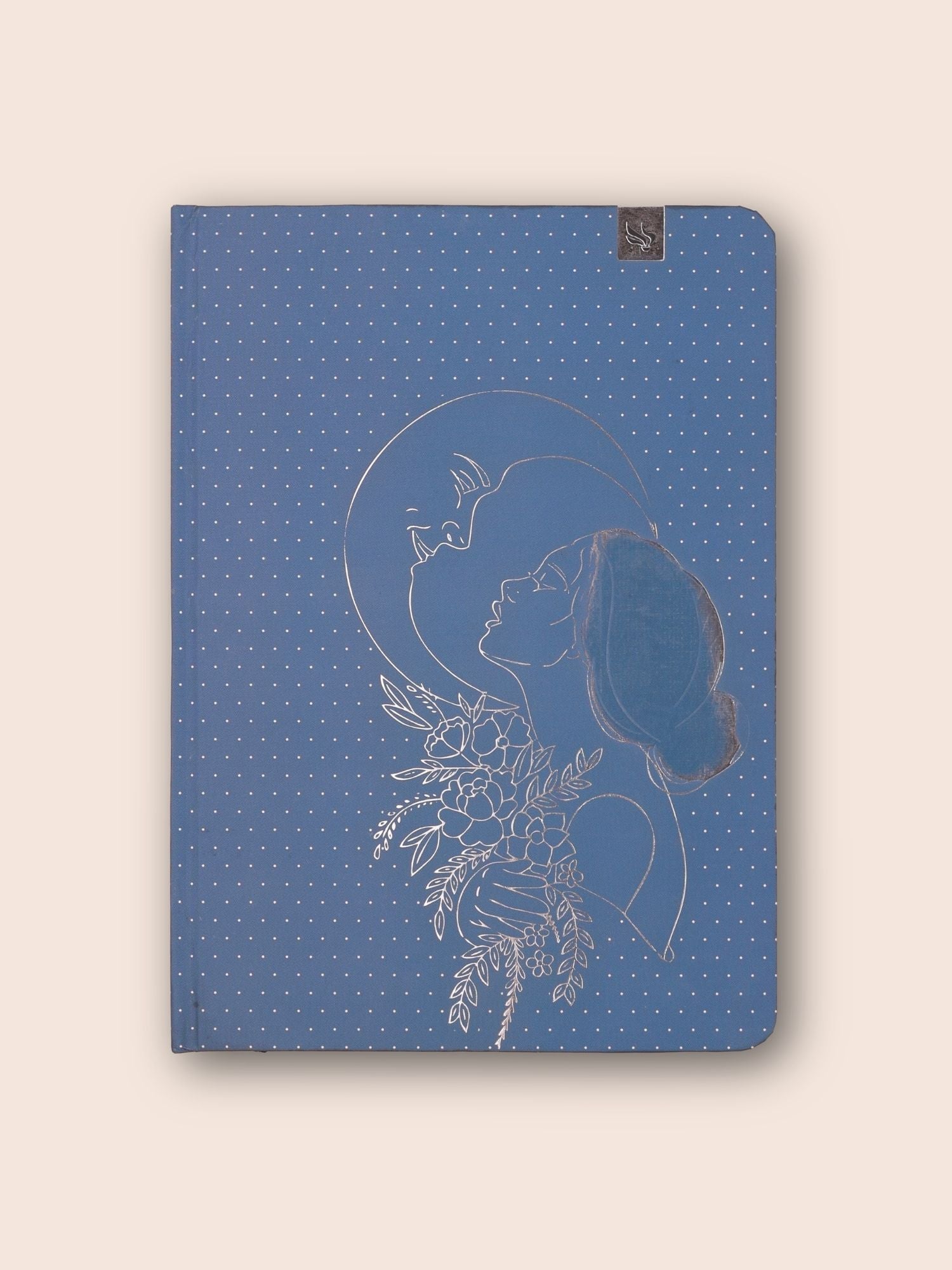 Silver Foil Art Diary Notebook – Premium Hard Cover | Ruled