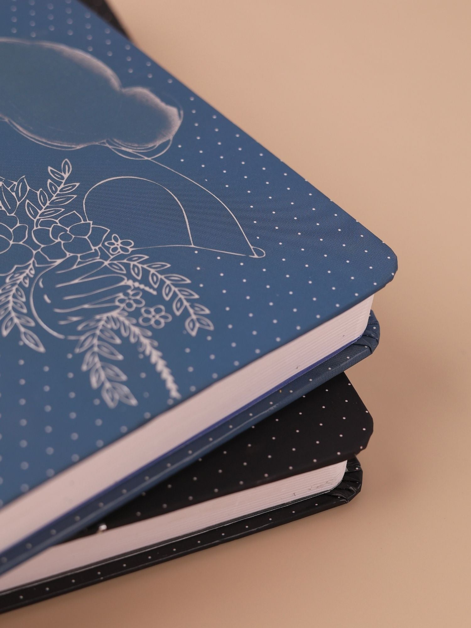 Silver Foil Art Diary Notebook – Premium Hard Cover | Ruled