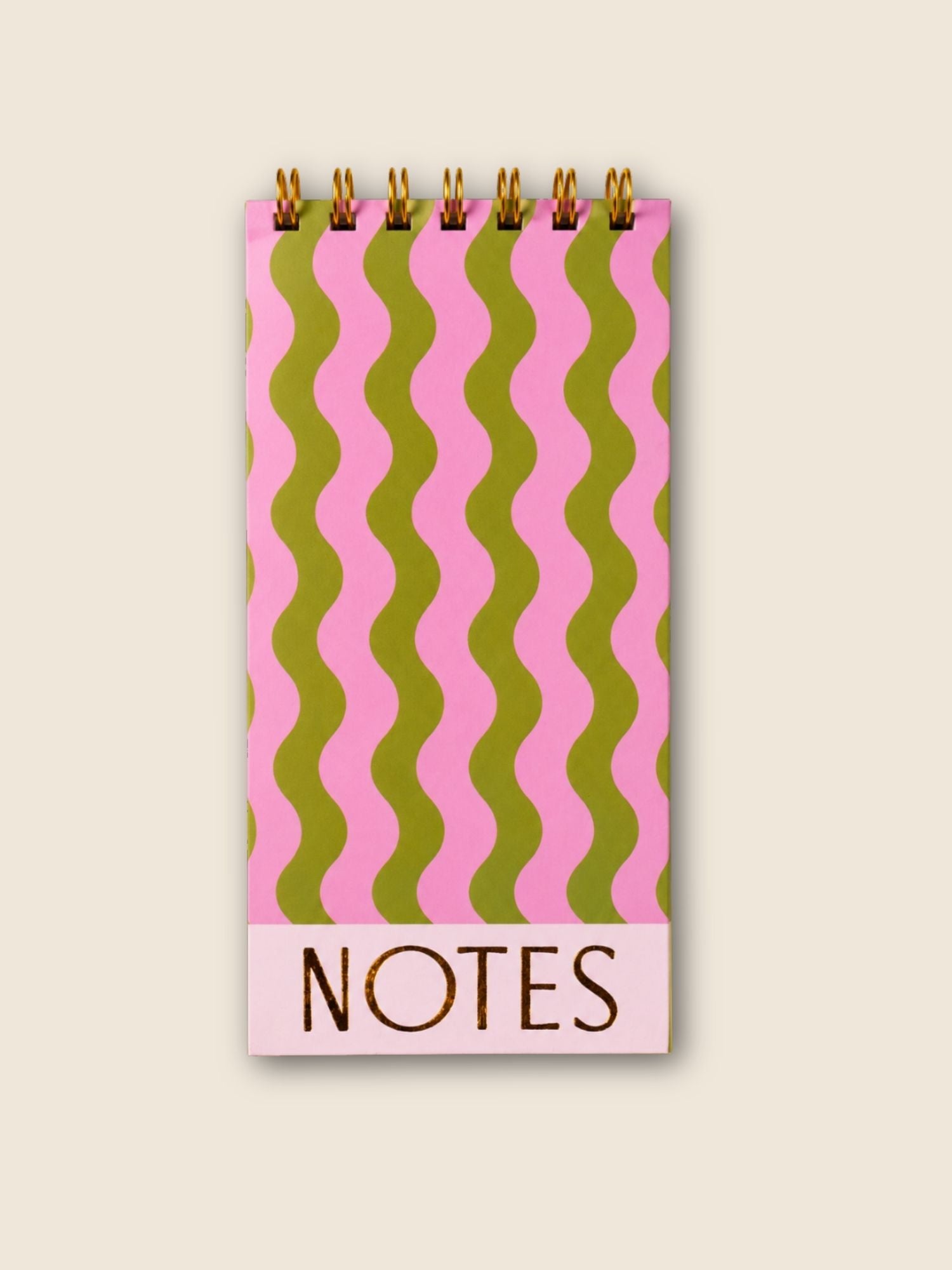 Wave Spiral Think Pad | 120 Pages | Hard Cover | Golden Wire-O