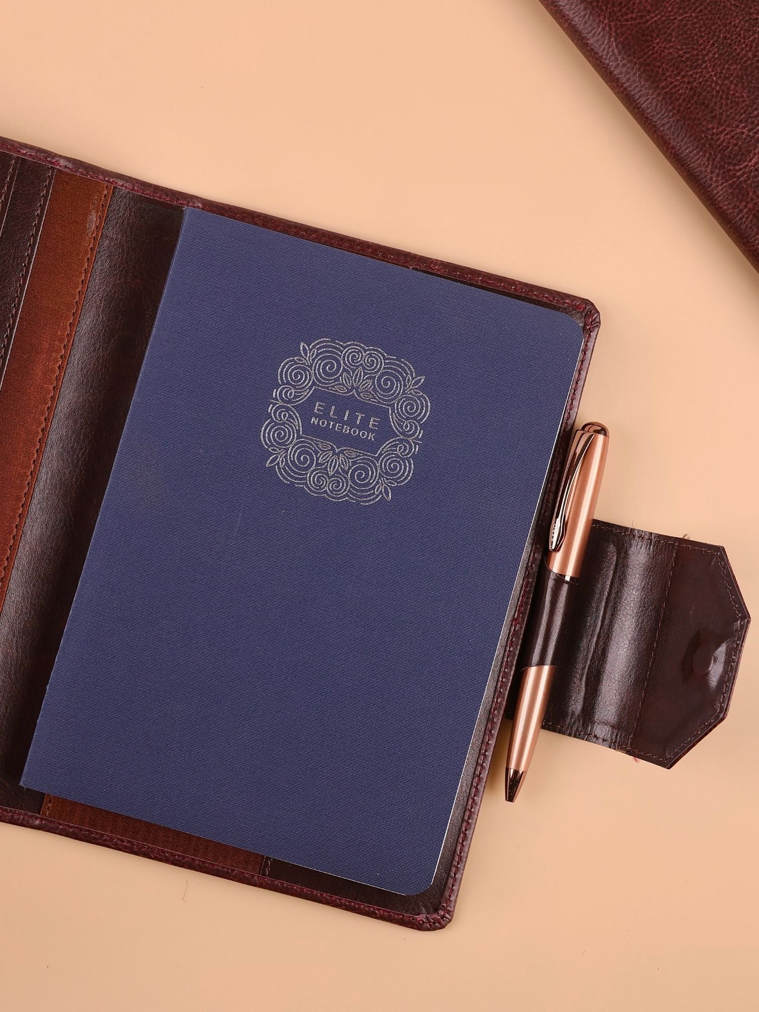 Black Tab Organiser with Refillable Notebook | Magnetic Closure