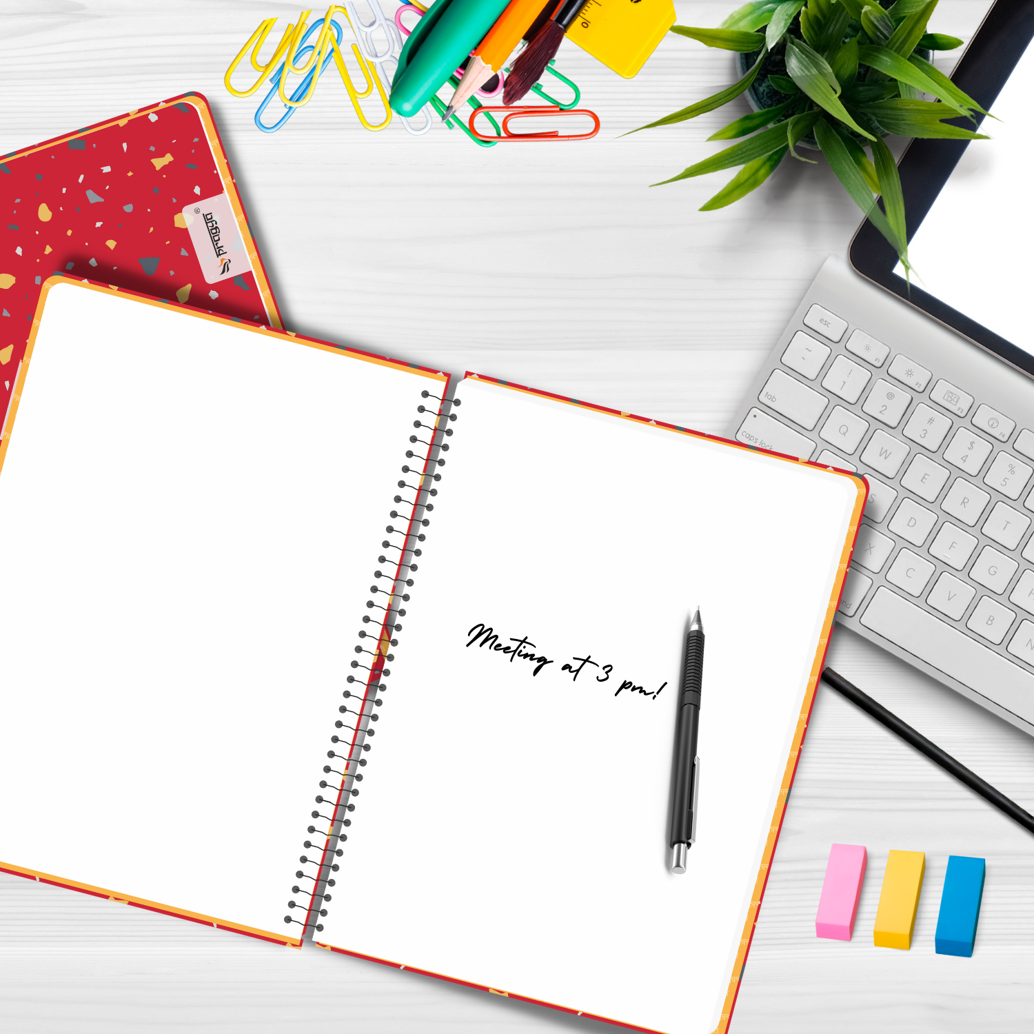Pragya 1-Subject A4 Notebook (160 Pages, Ruled/Plain) Spiral Elite Collection Hard Cover |  Pack of 2