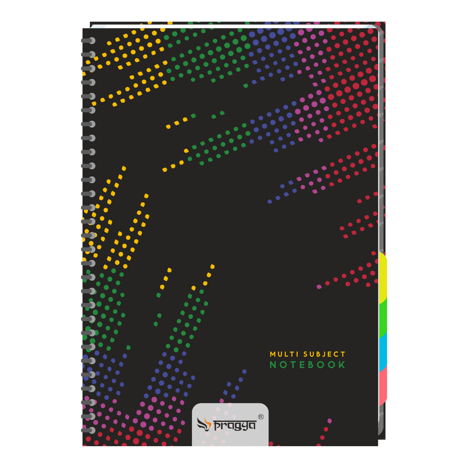 Pragya Elite Collections Wire-O Notebook – 5 Subject | 300 Pages | Single Ruled | Premium Spiral Hard Cover | Ideal for Office, School & Personal Use (Pack of 6)