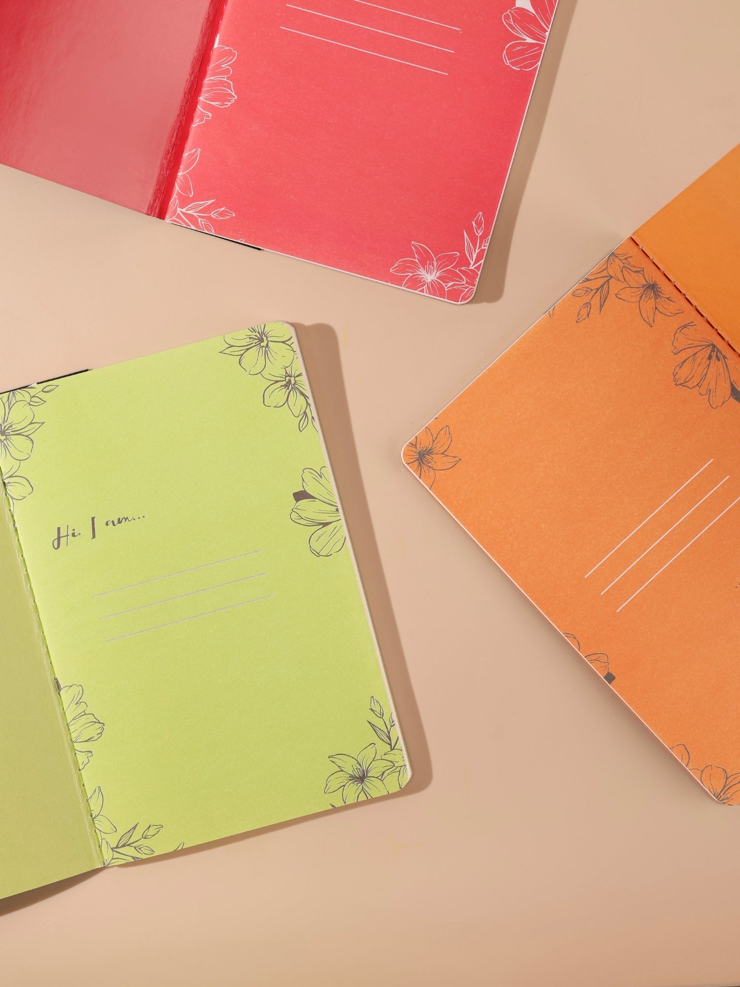 Elite Journal A5 Notebook |  Velvet Hard Bound | Foiled Cover | 80 Pages | Ruled / Plain | Thread Sewn Binding | Pack of 4