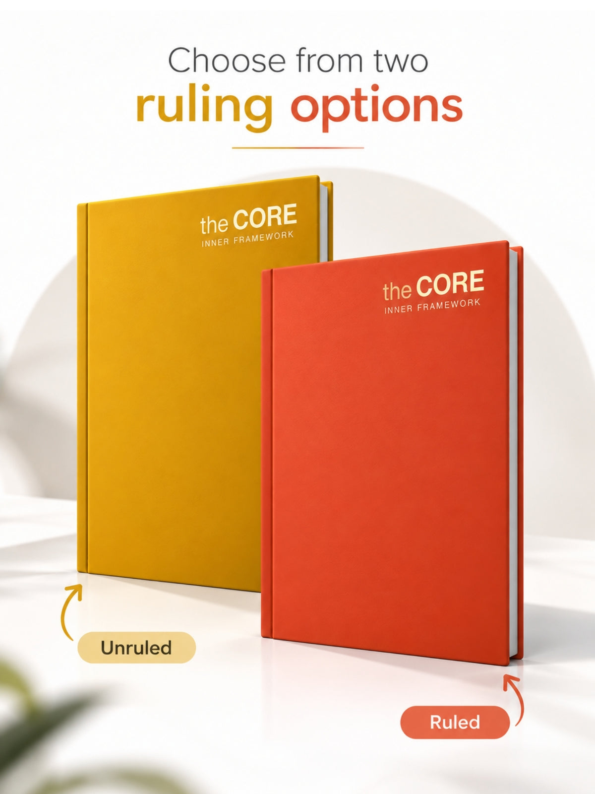 Core Series A4 Unruled Hardbound Notebook | 192 Pages | 70 GSM Paper
