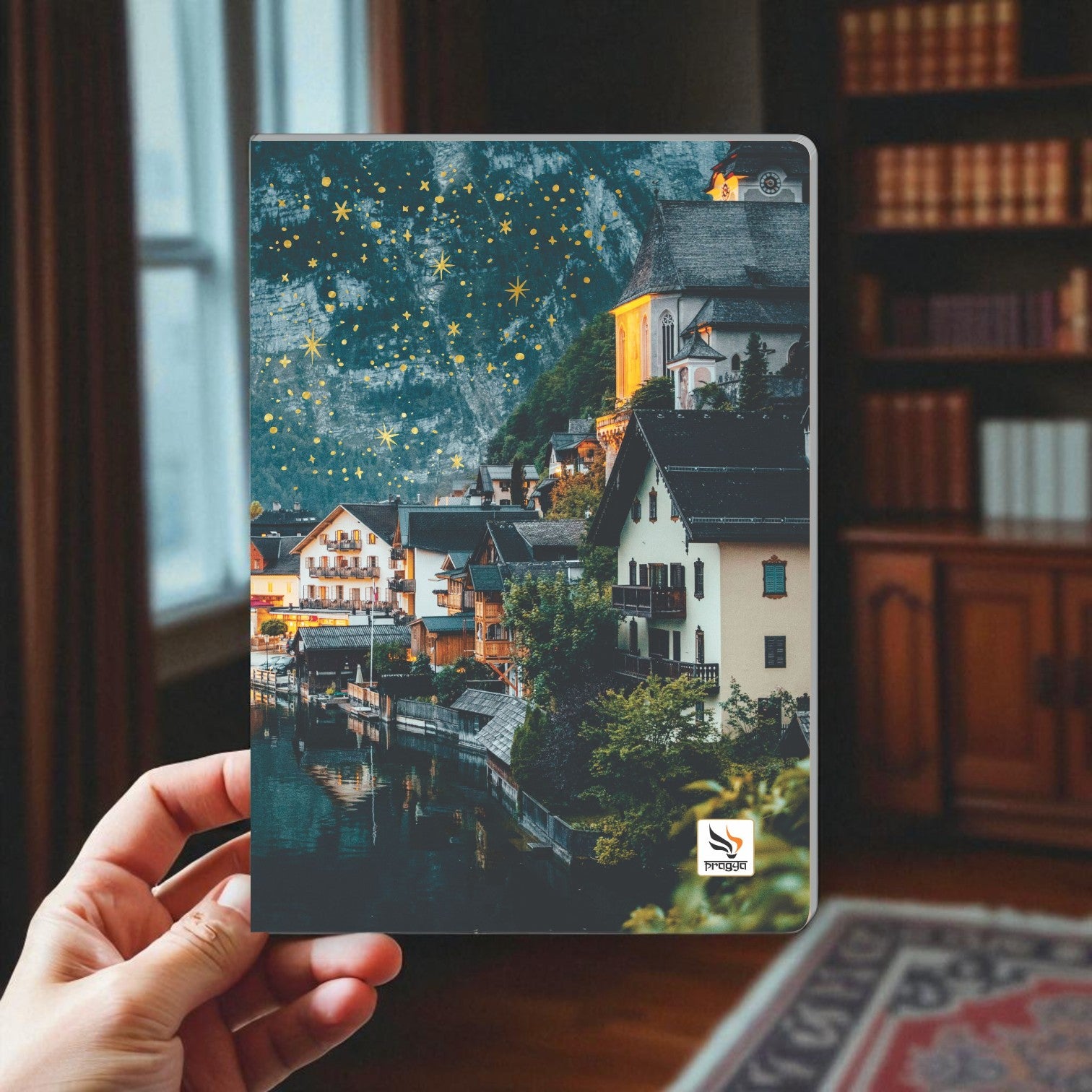 Pragya B5 Journal Notebook Set, 192 Pages, 80 GSM Single Ruled, Soft Cover Design with Printed Effects