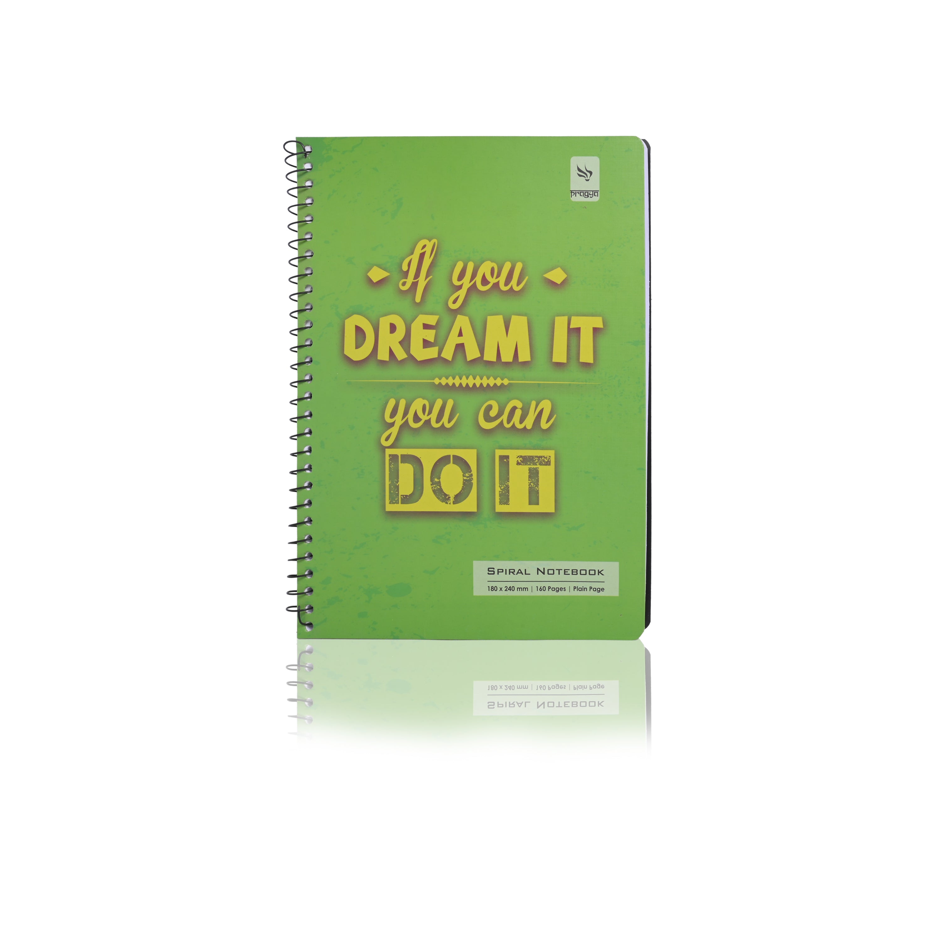 Pragya Spiral Notebook | 160/300 Pages | B5 (18x24 CM) | Soft Cover | Pack of 4 | Metal Wire Bound